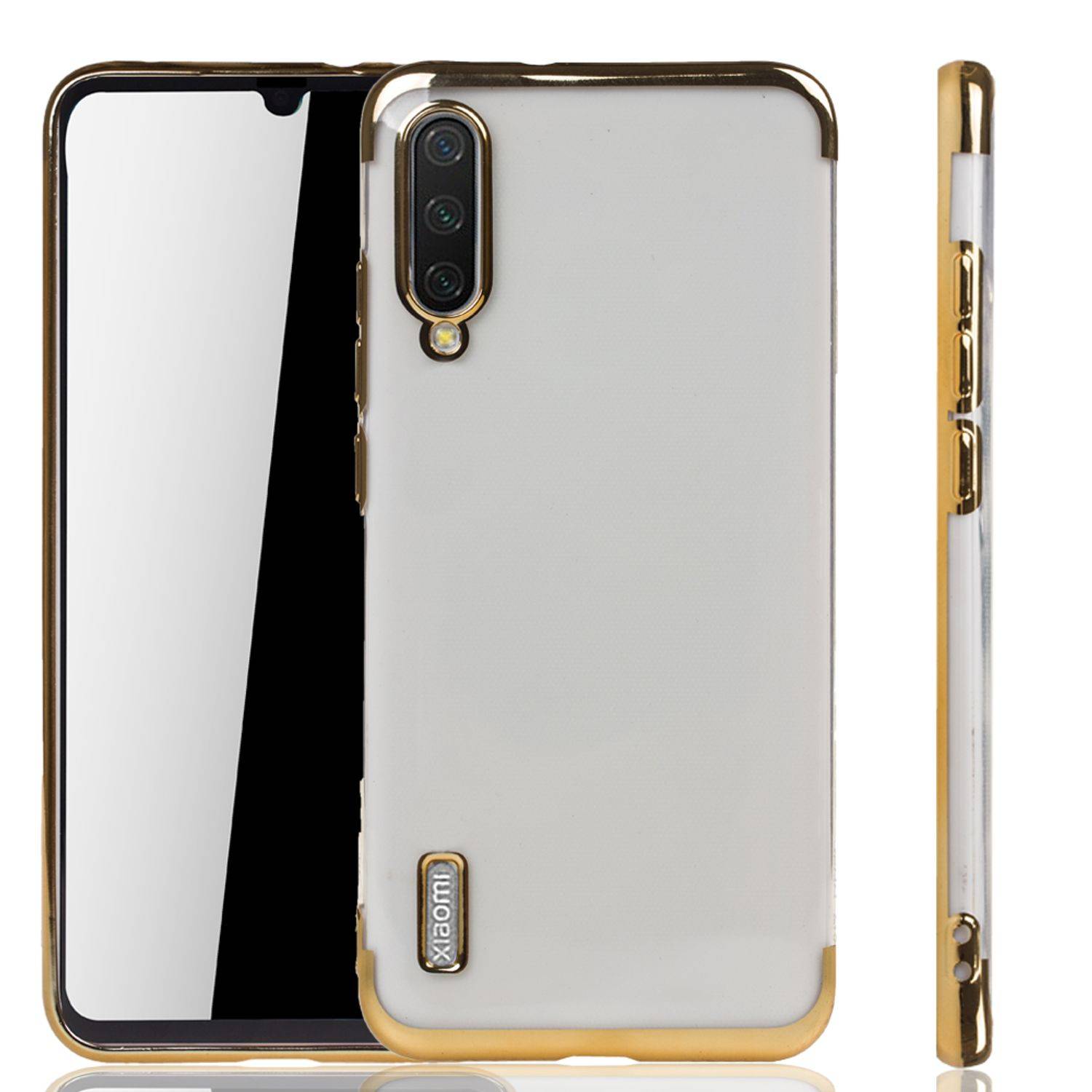 Xiaomi Mi A3 Handyhülle Bumper Backcover Gold