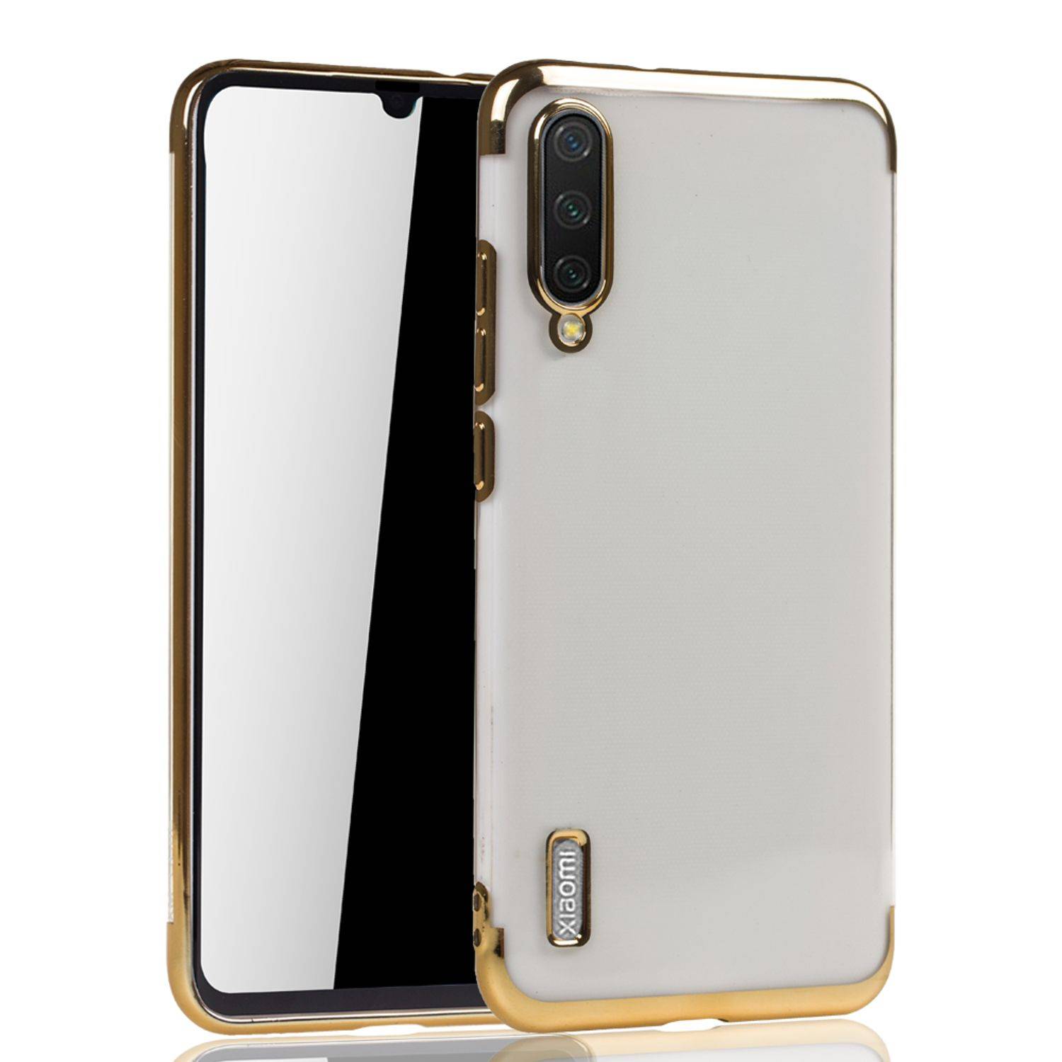 Xiaomi Mi A3 Handyhülle Bumper Backcover Gold