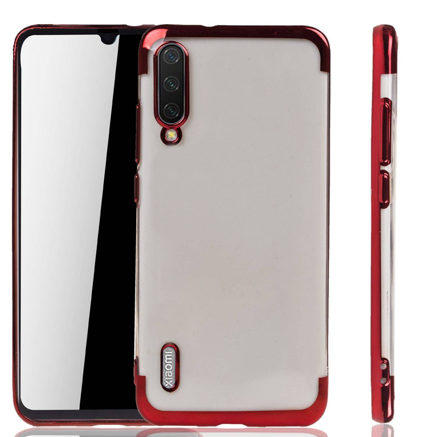 Xiaomi Mi A3 Handyhülle Bumper Backcover Rot