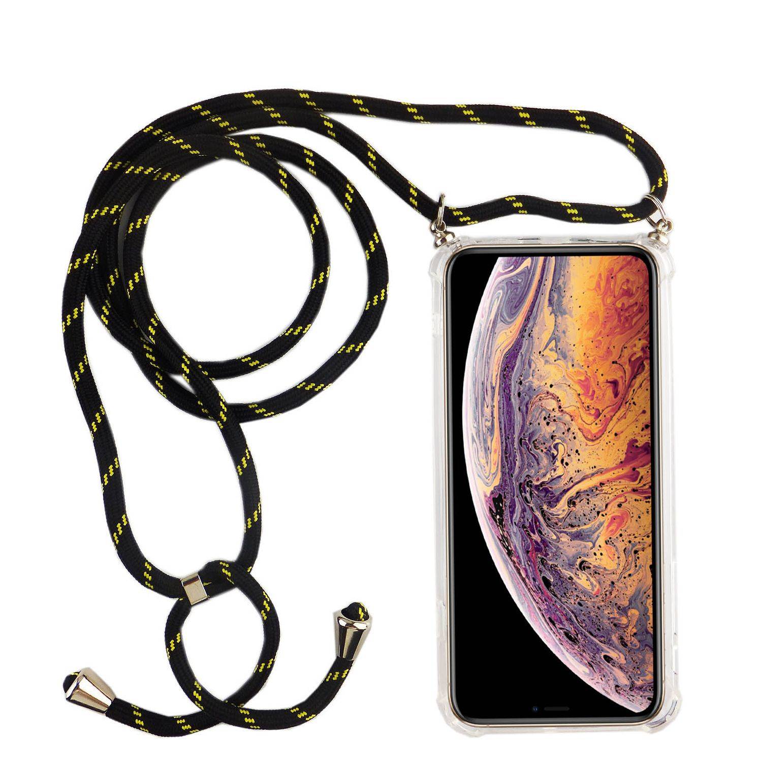 Apple iPhone XR Handykette Handyhülle Umhängetasche Transparent