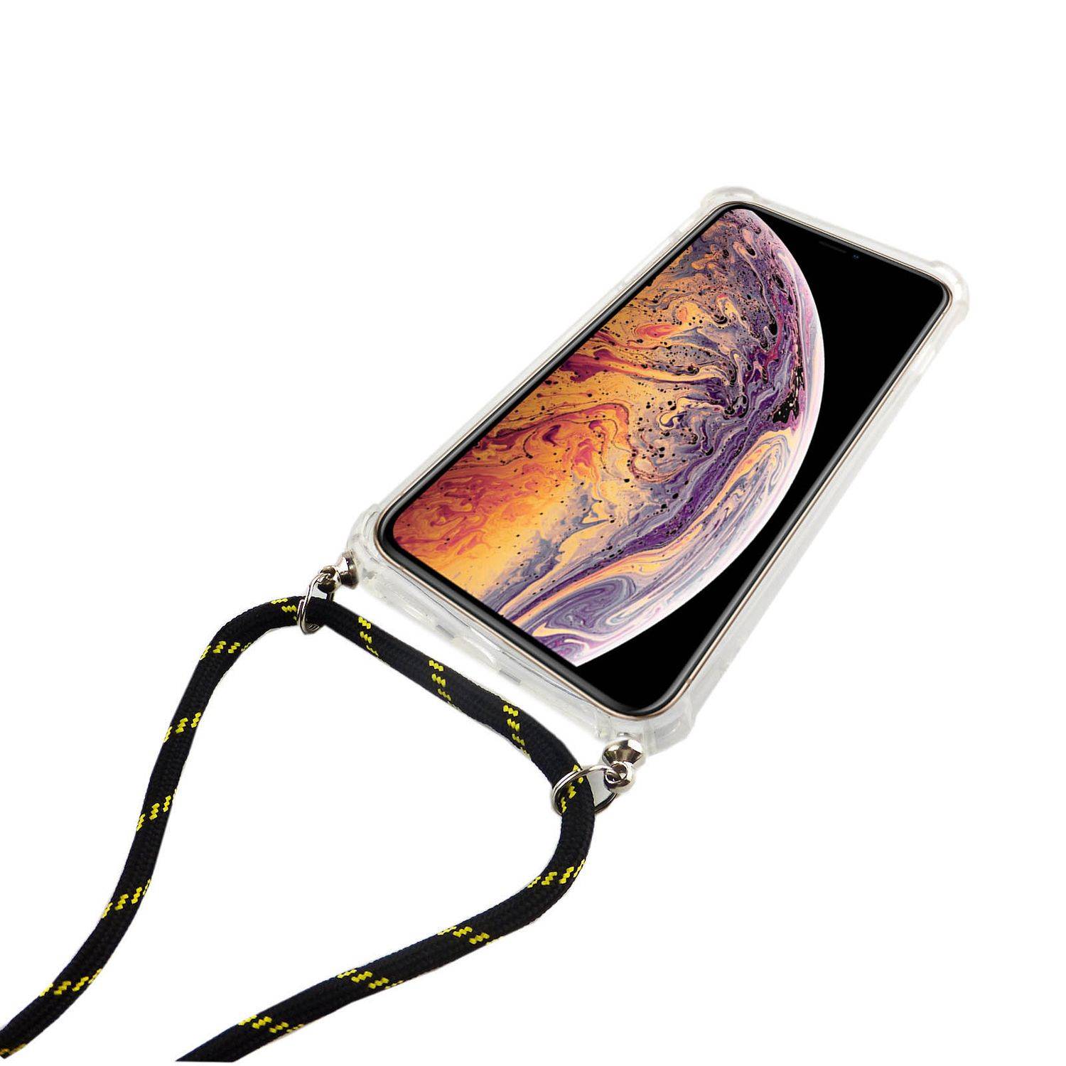 Apple iPhone XS Max Handykette Handyhülle Umhängetasche Transparent