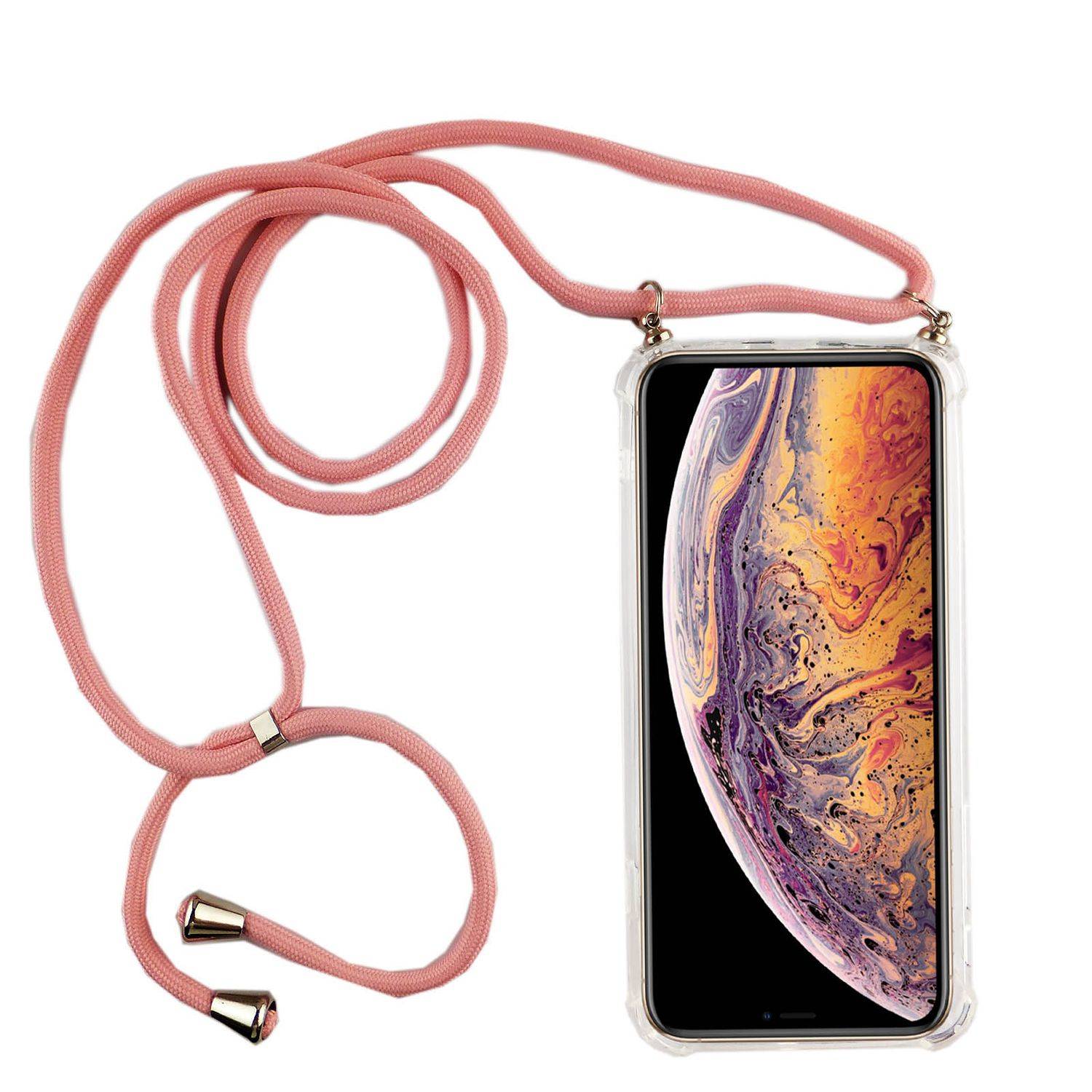 Apple iPhone XS Max Handykette Handyhülle Umhängetasche Transparent