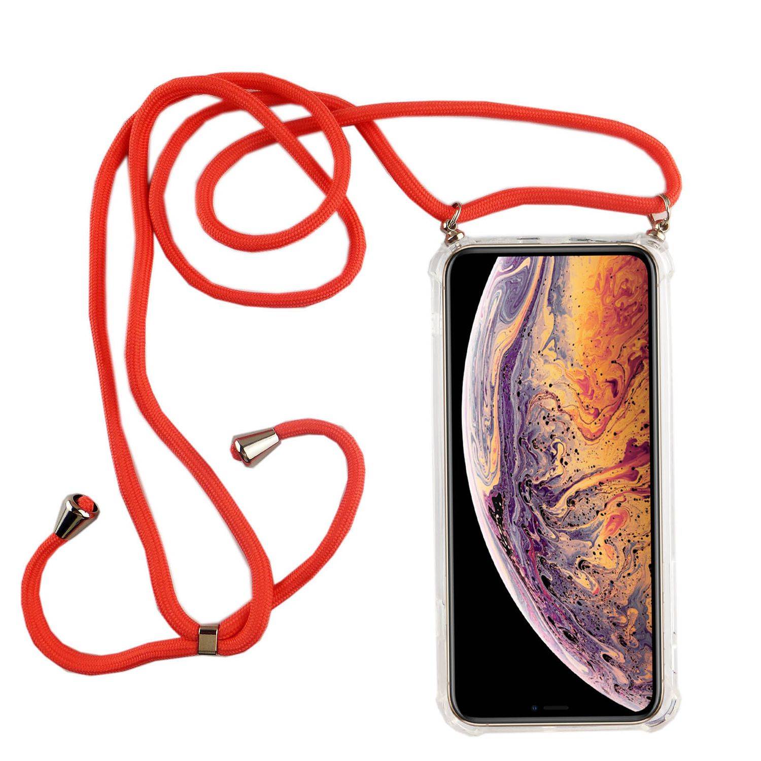 Apple iPhone XS Max Handykette Handyhülle Umhängetasche Transparent