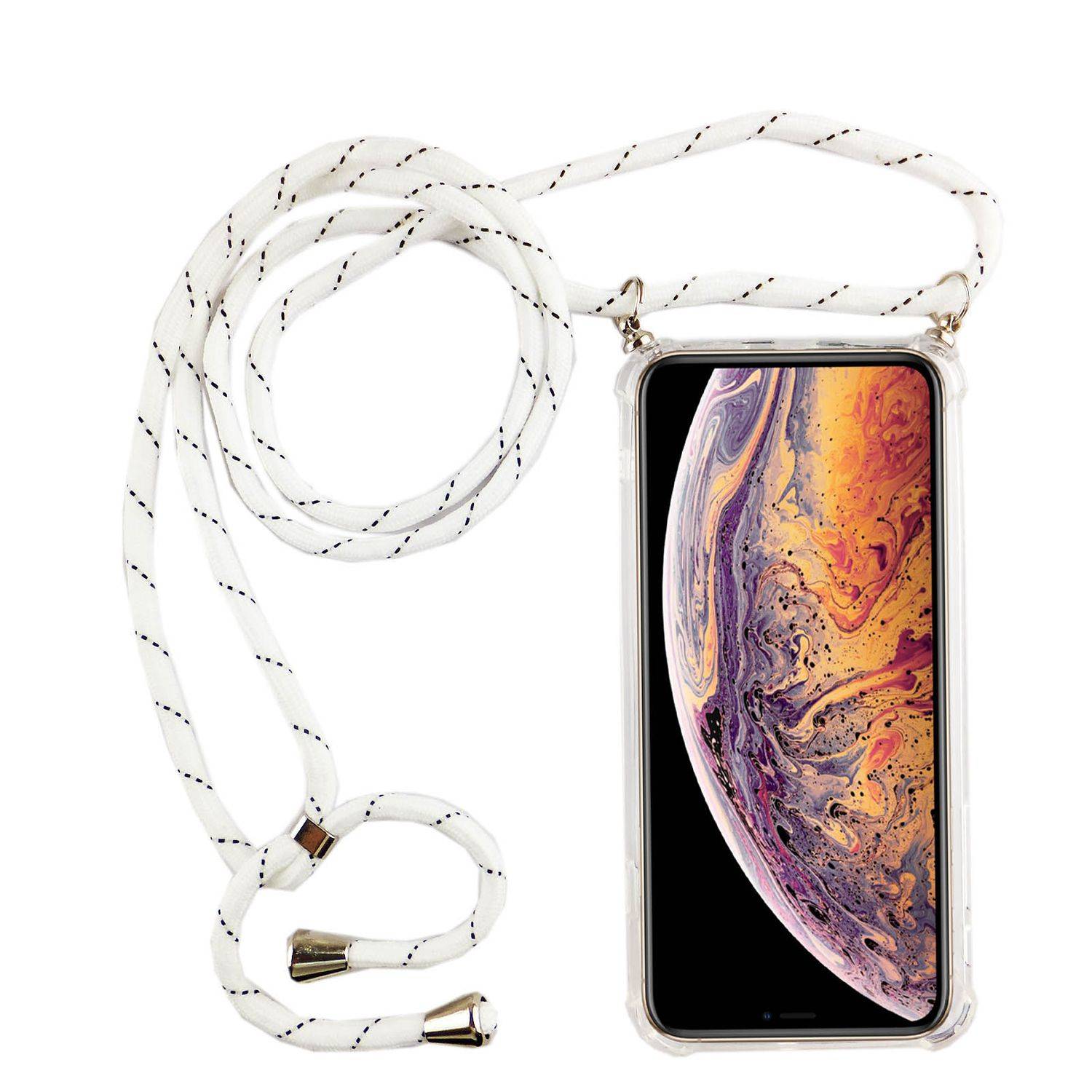 Apple iPhone XS Max Handykette Handyhülle Umhängetasche Transparent