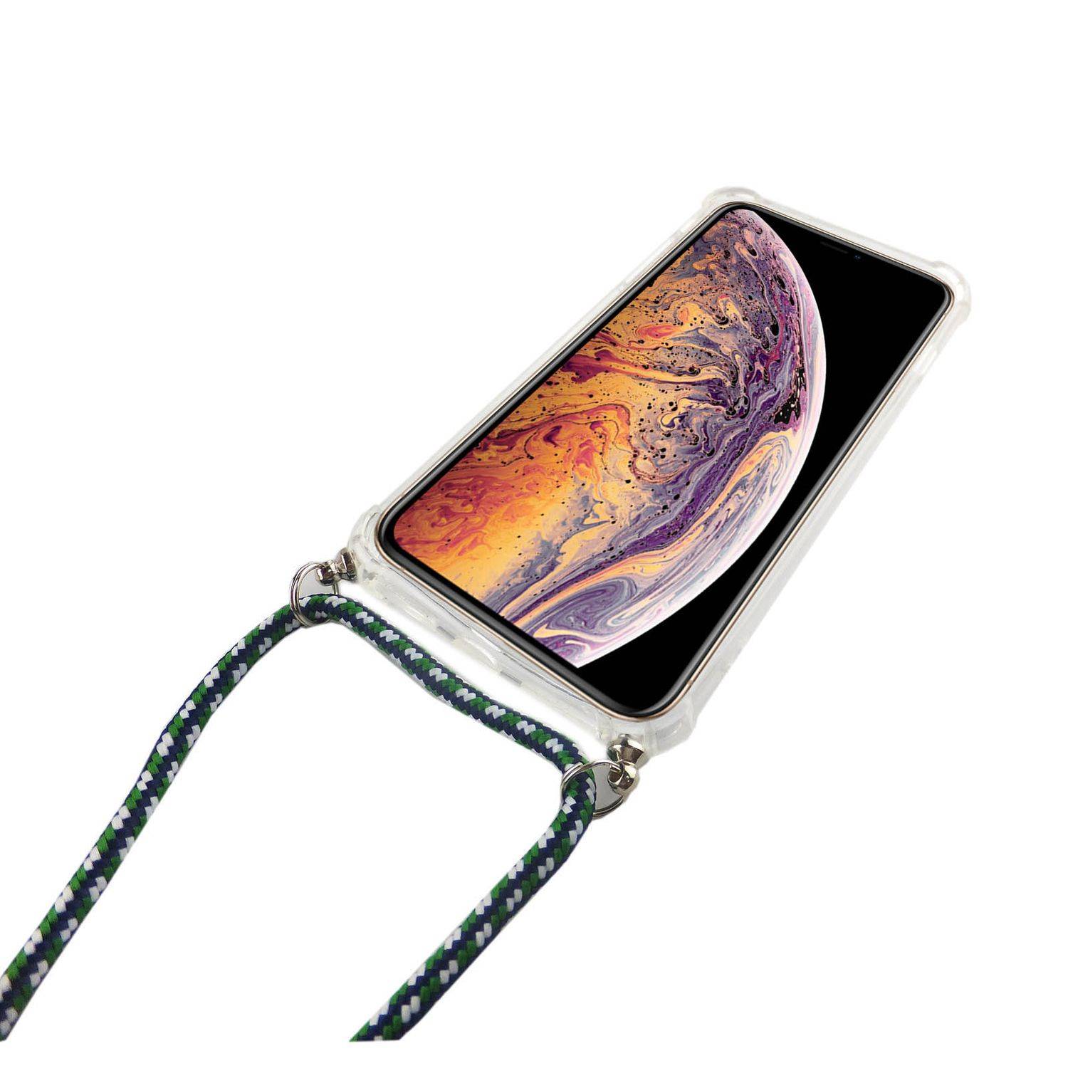 Apple iPhone XS Max Handykette Handyhülle Umhängetasche Transparent