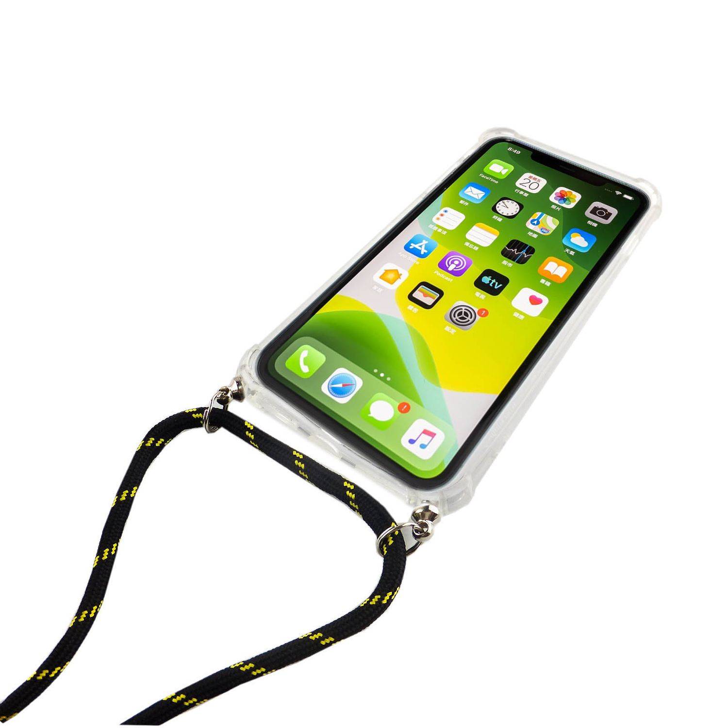 Apple iPhone 11 Pro Handykette Handyhülle Umhängetasche Transparent