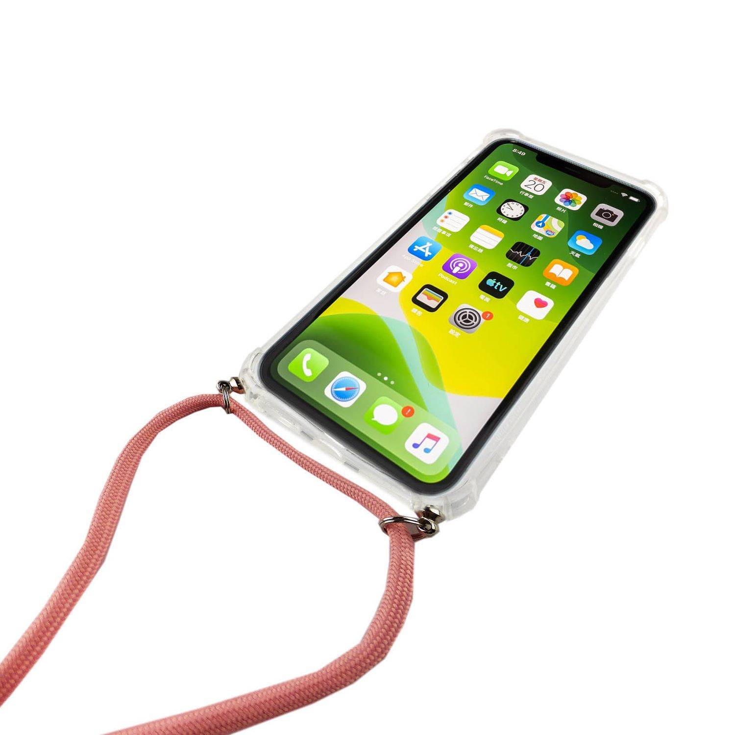 Apple iPhone 11 Pro Handykette Handyhülle Umhängetasche Transparent
