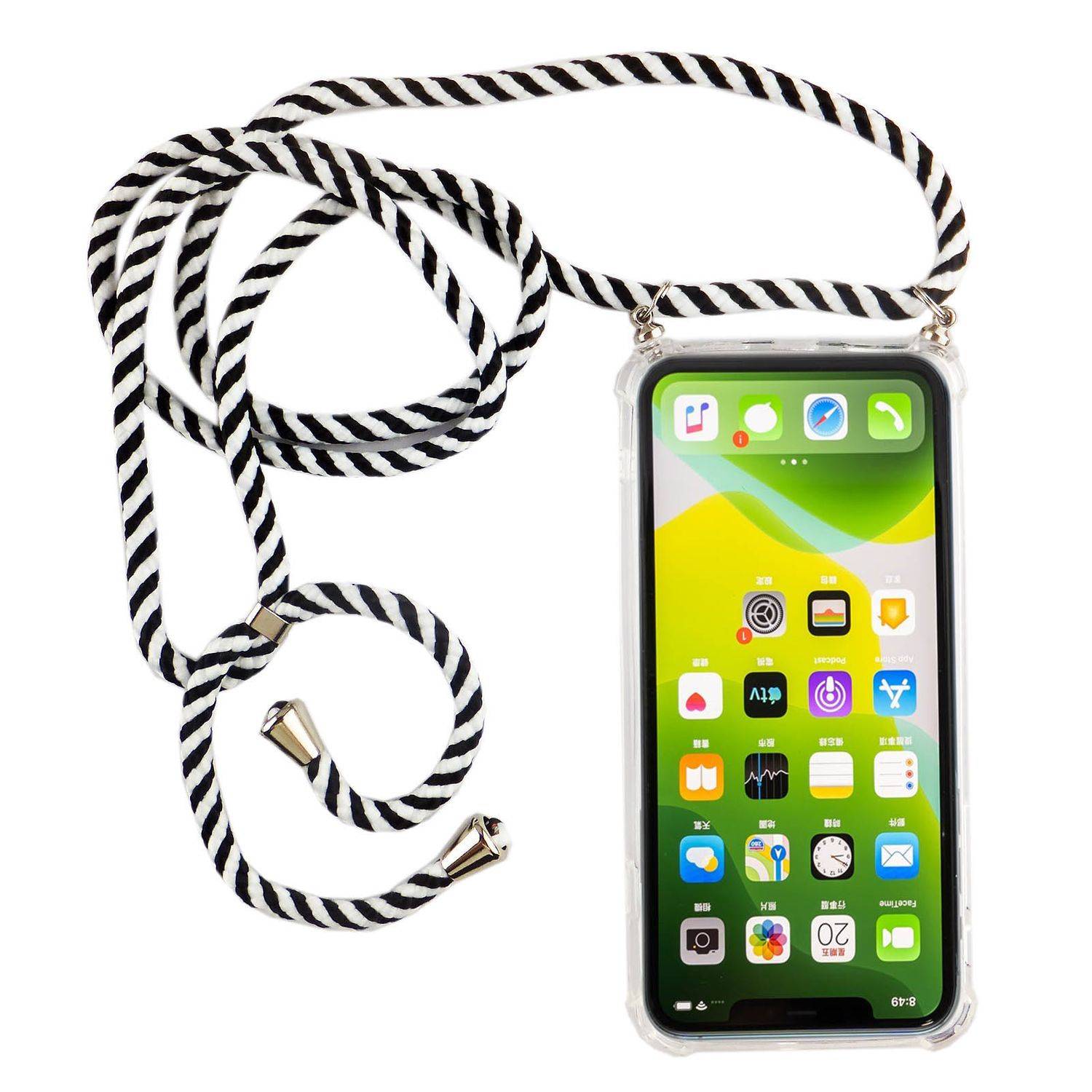 Apple iPhone 11 Pro Handykette Handyhülle Umhängetasche Transparent