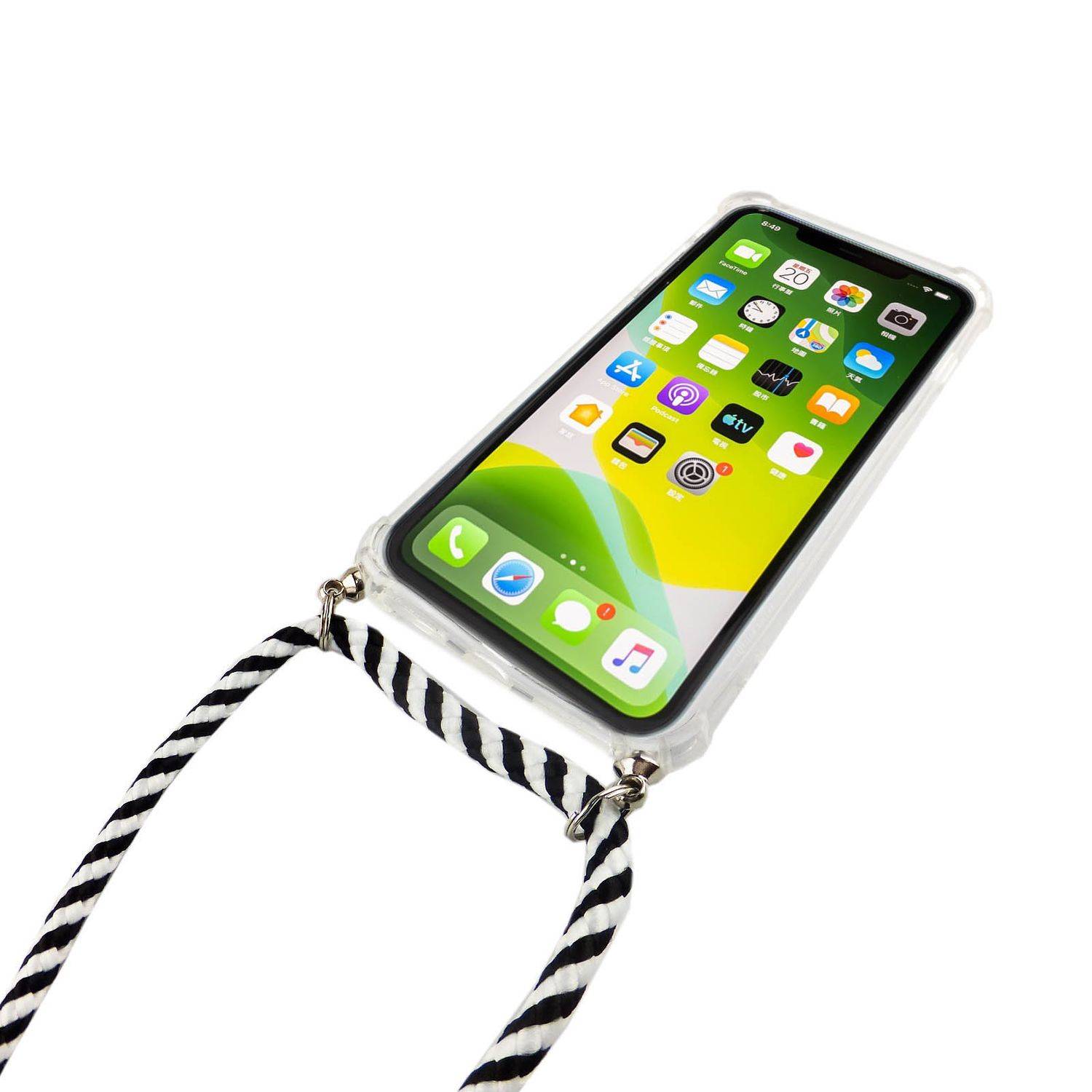 Apple iPhone 11 Pro Handykette Handyhülle Umhängetasche Transparent