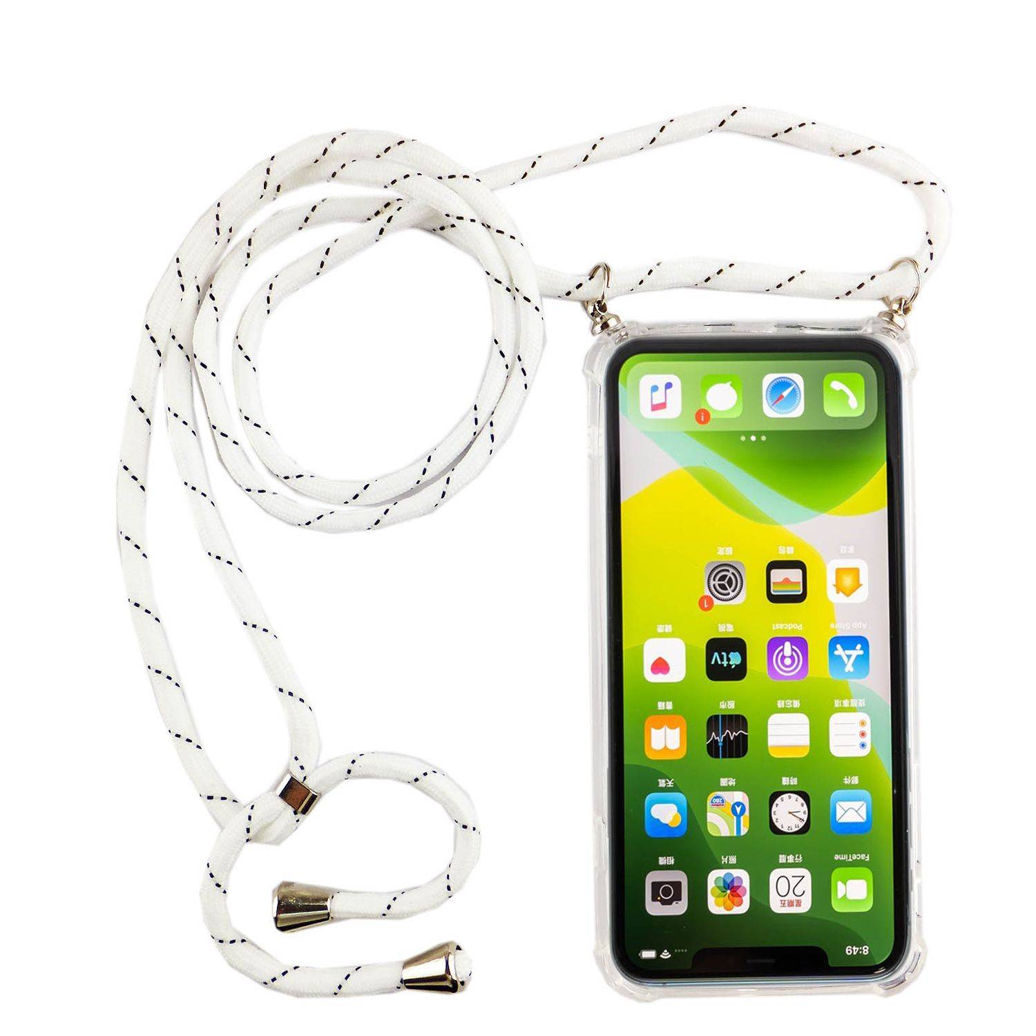 Apple iPhone 11 Pro Handykette Handyhülle Umhängetasche Transparent