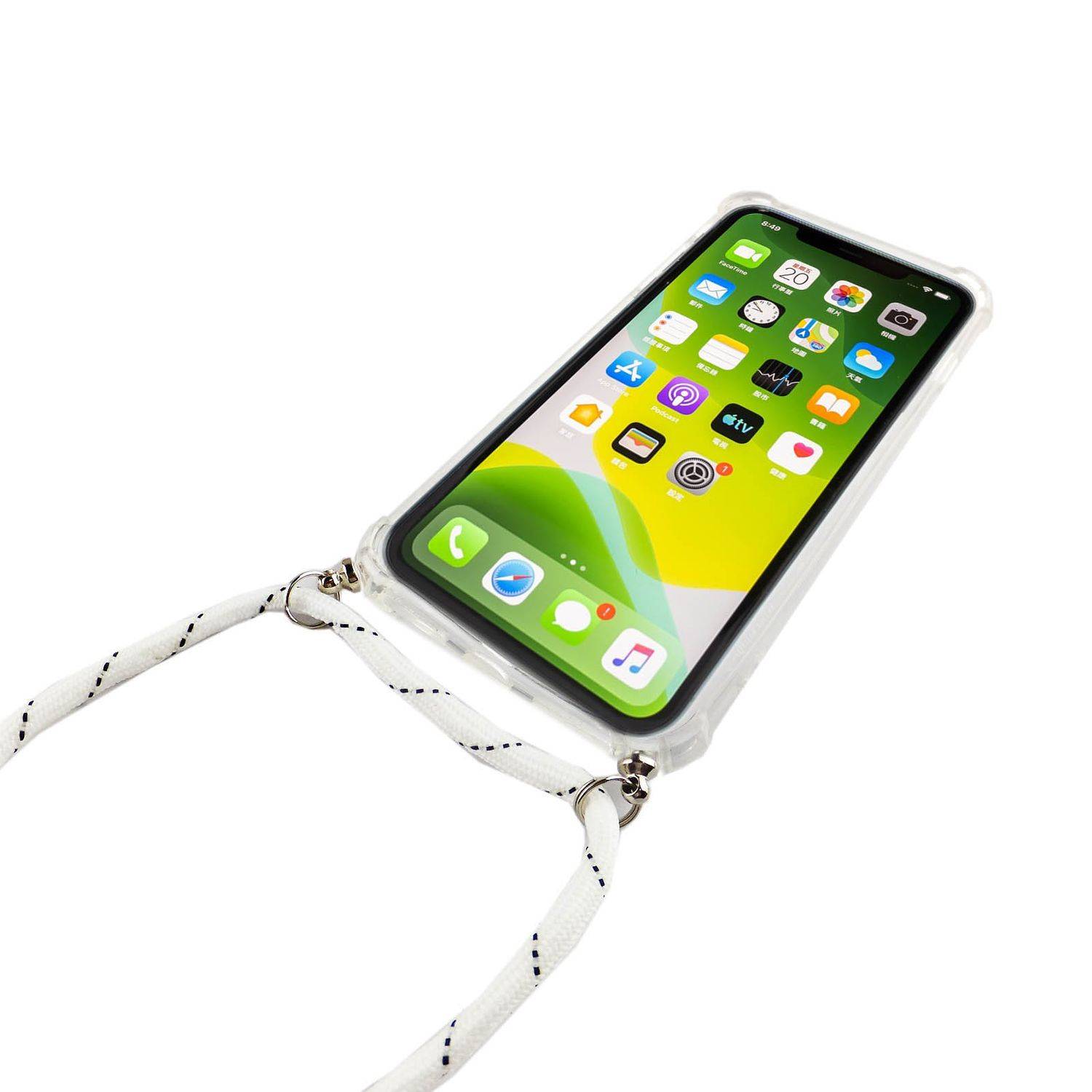 Apple iPhone 11 Pro Handykette Handyhülle Umhängetasche Transparent