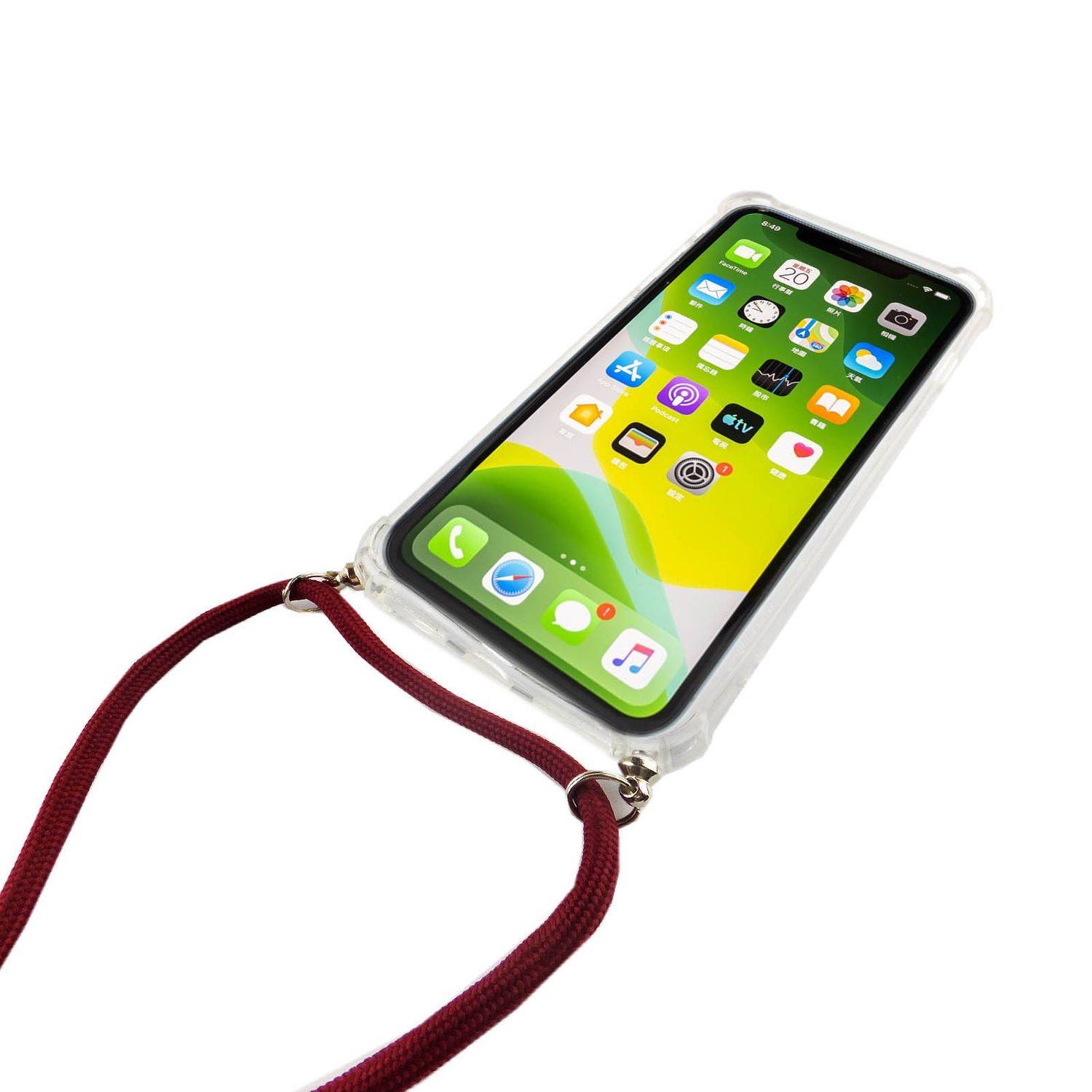 Apple iPhone 11 Handykette Handyhülle Umhängetasche Transparent