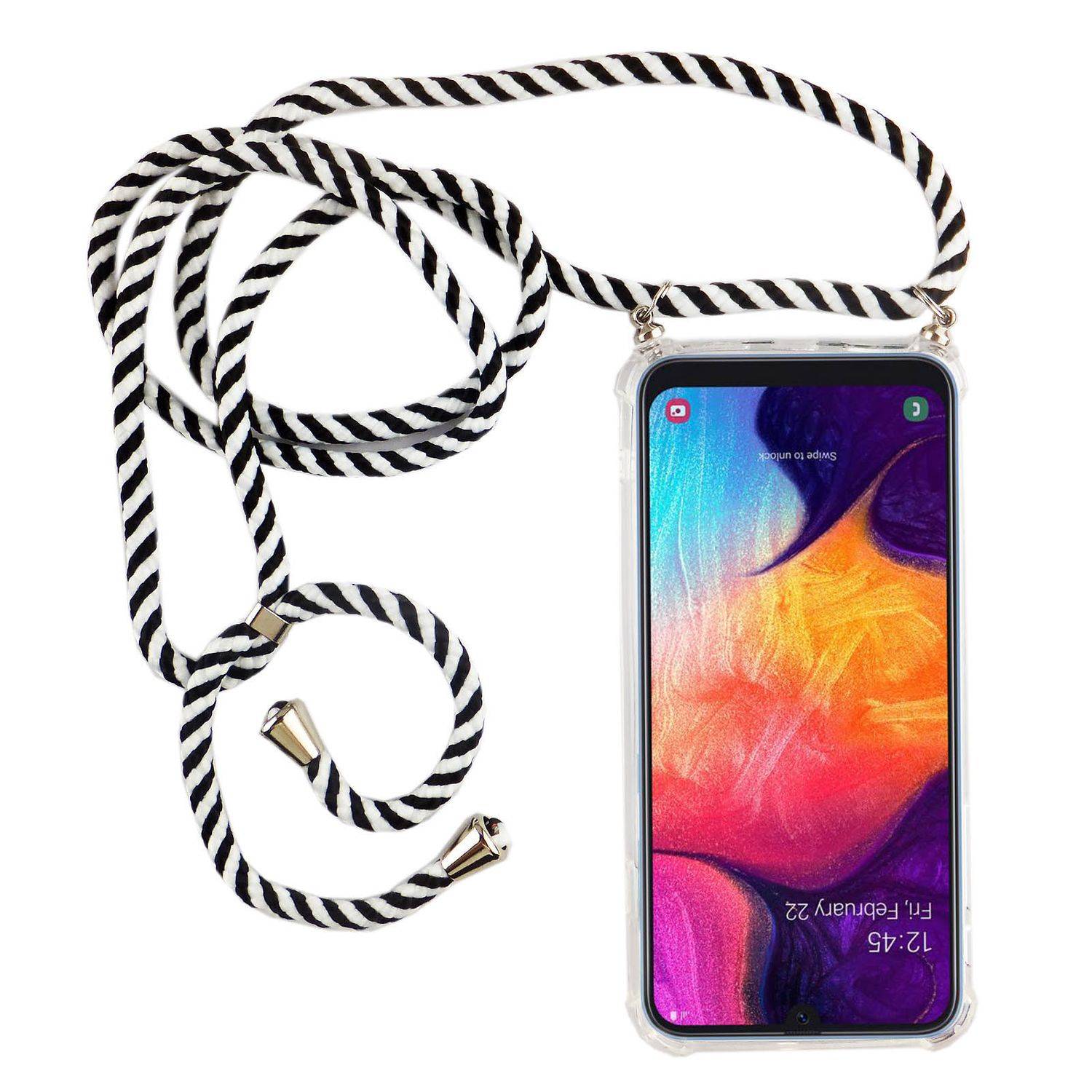 Samsung Galaxy A50 Handykette Handyhülle Umhängetasche Transparent
