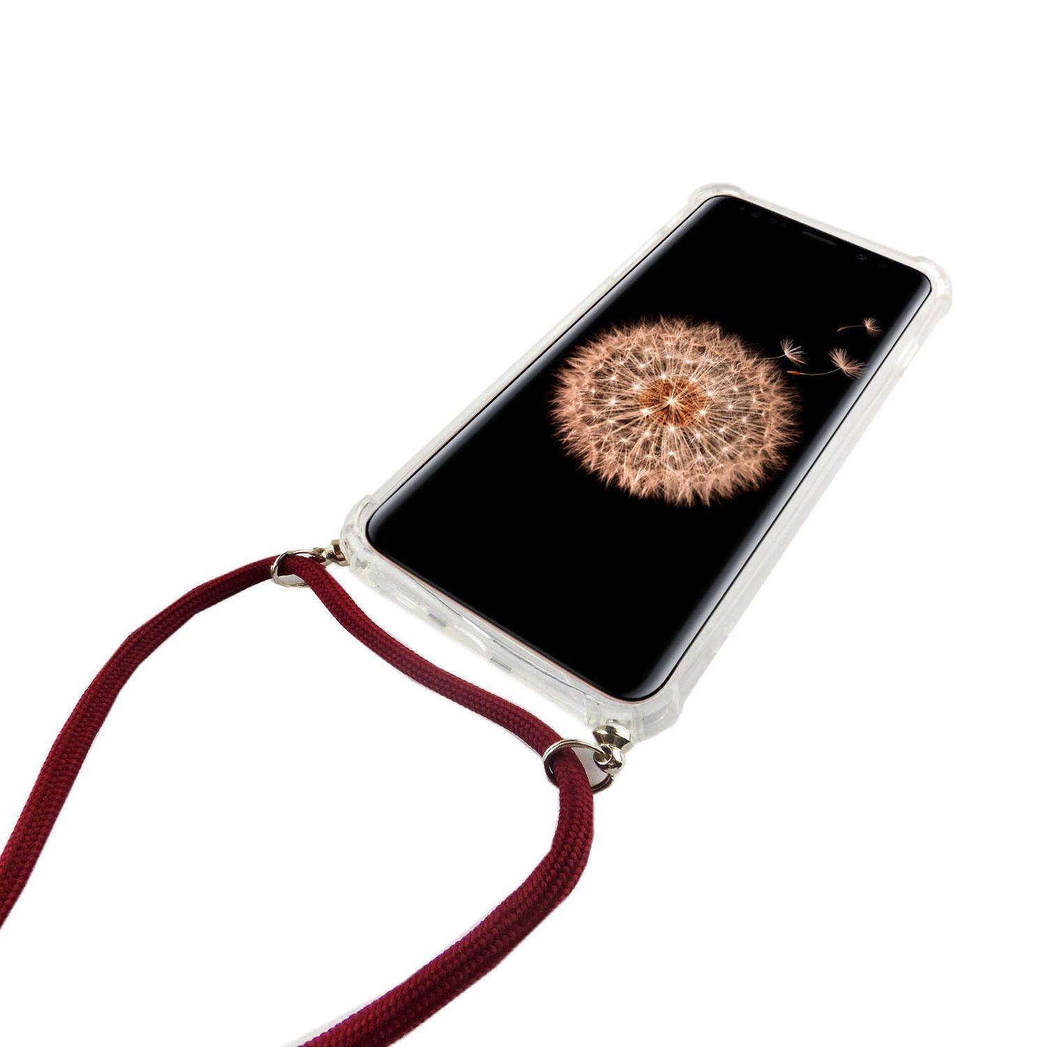 Samsung Galaxy S9 Handykette Handyhülle Umhängetasche Transparent