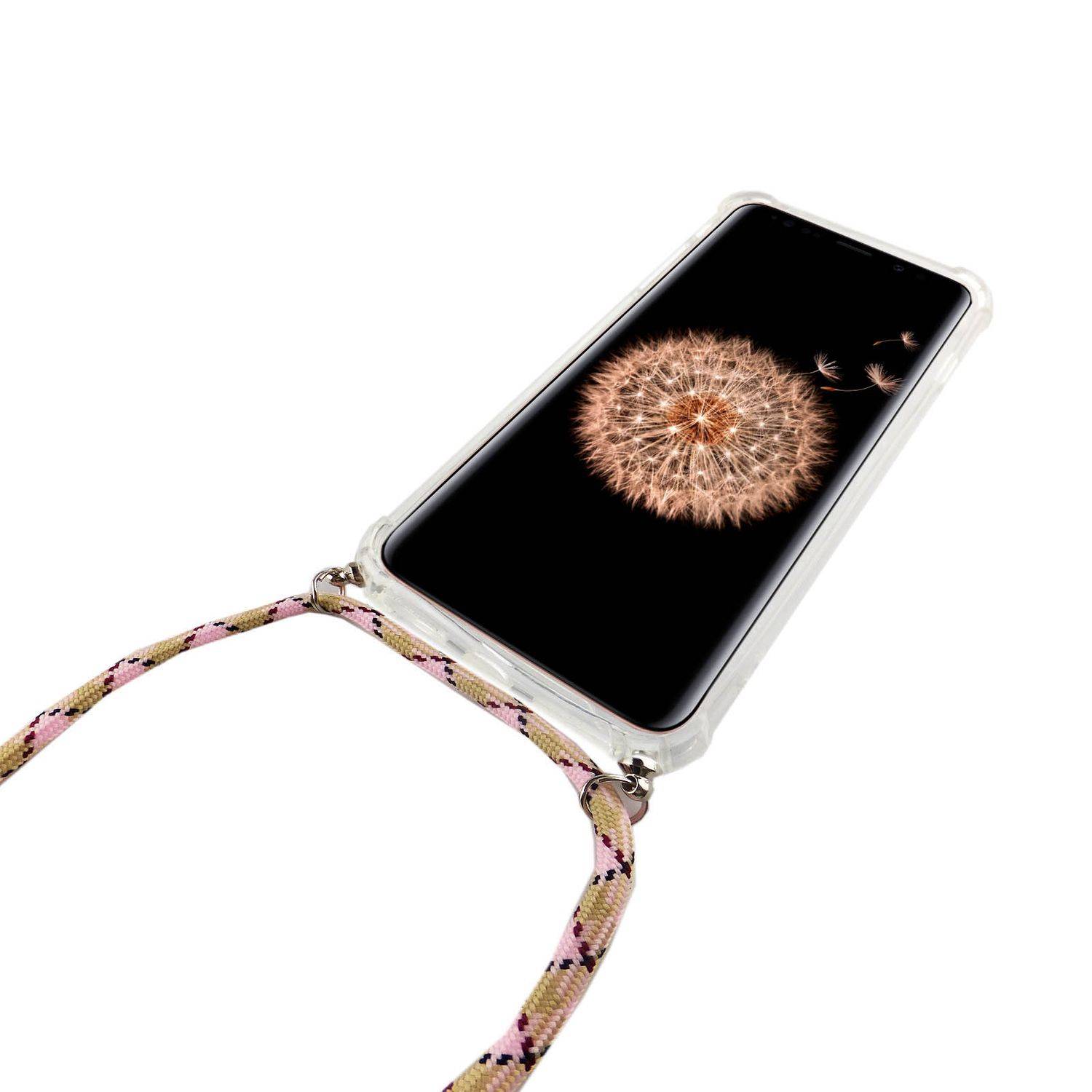 Samsung Galaxy S9 Plus Handykette Handyhülle Umhängetasche Transparent