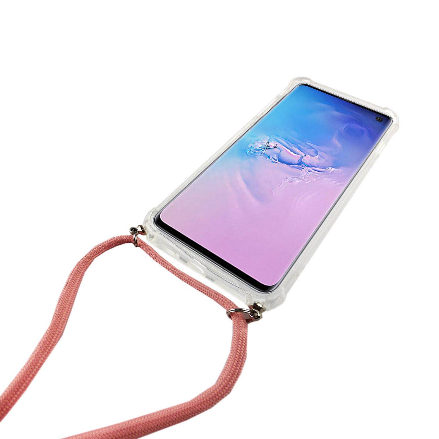 Samsung Galaxy S10 Handykette Handyhülle Umhängetasche Transparent
