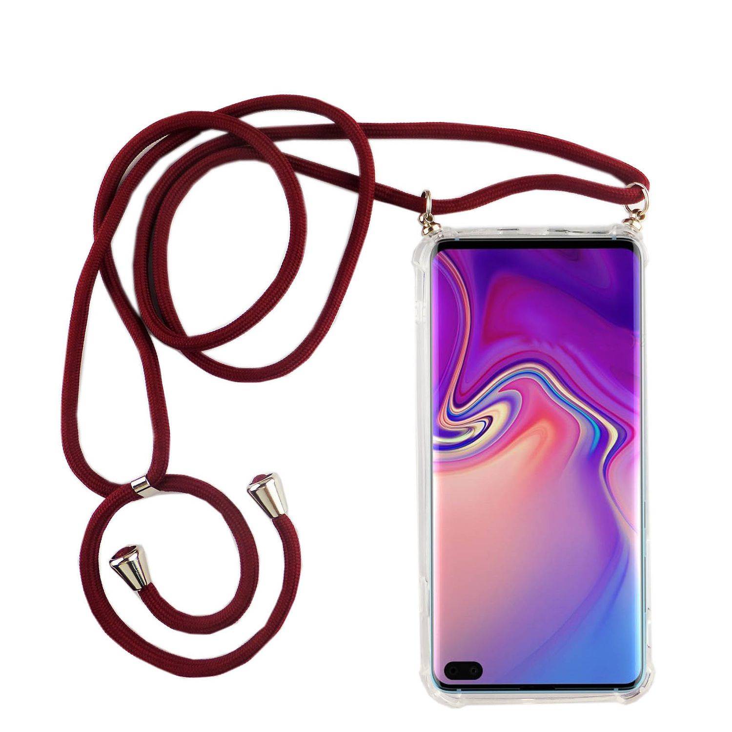Samsung Galaxy S10 Plus Handykette Handyhülle Umhängetasche Transparent