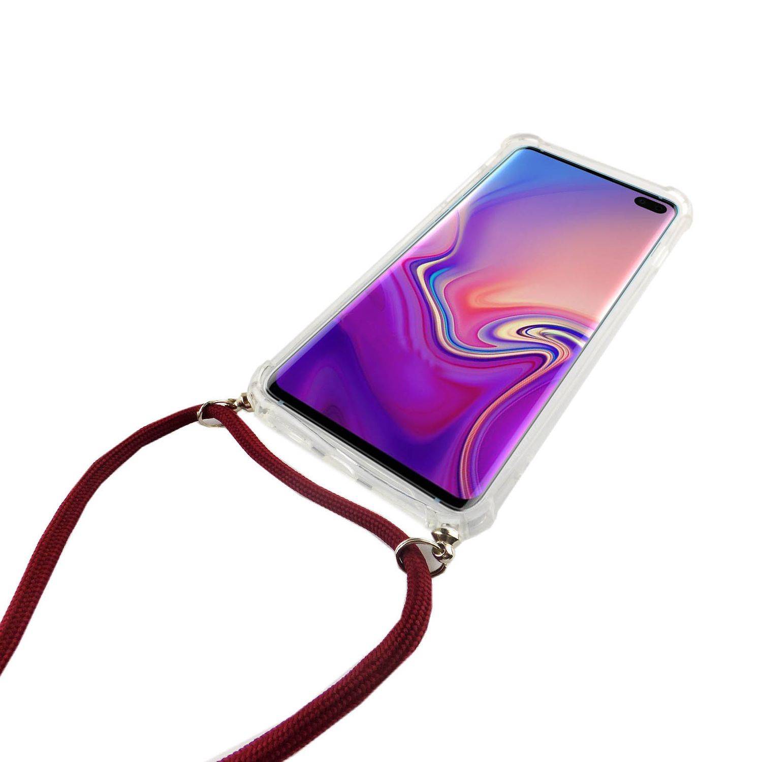 Samsung Galaxy S10 Plus Handykette Handyhülle Umhängetasche Transparent
