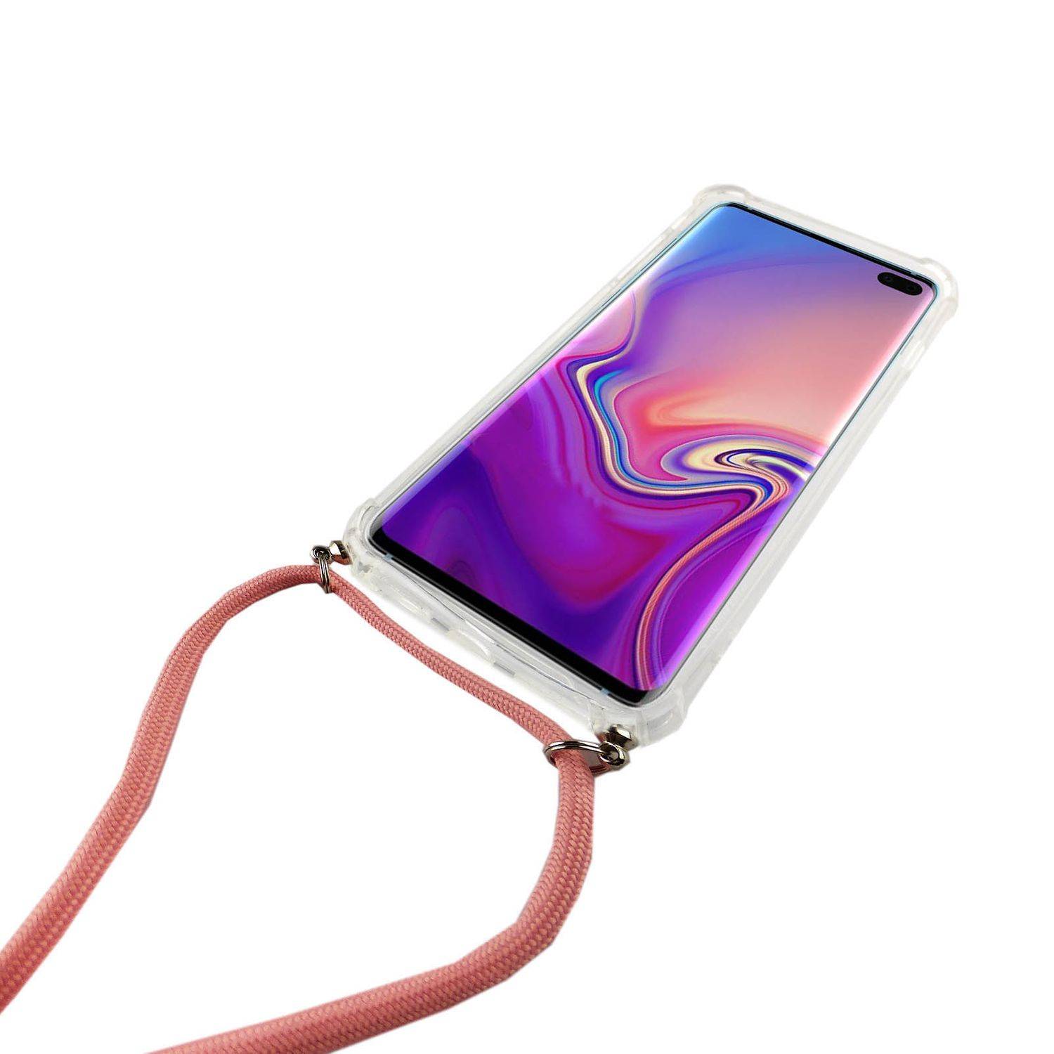 Samsung Galaxy S10 Plus Handykette Handyhülle Umhängetasche Transparent
