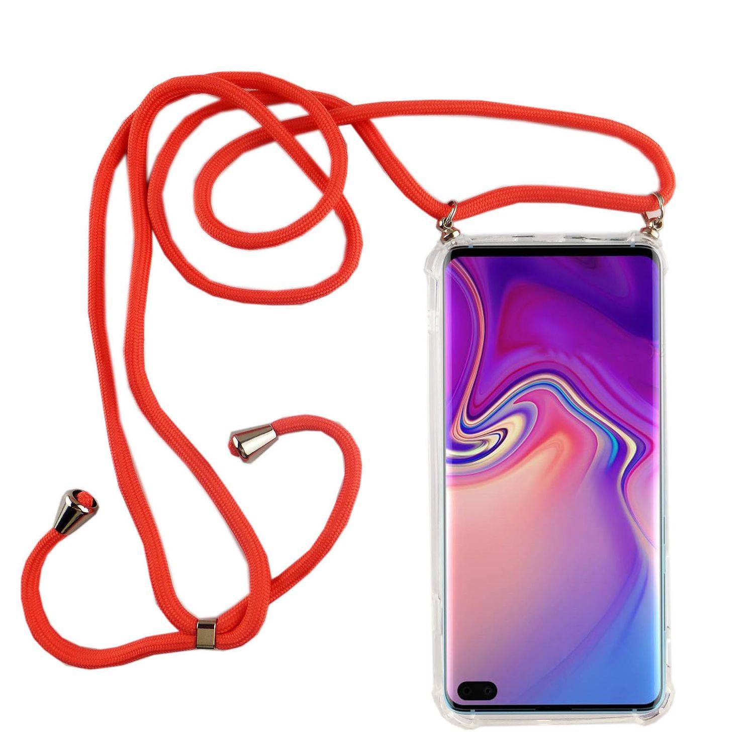 Samsung Galaxy S10 Plus Handykette Handyhülle Umhängetasche Transparent