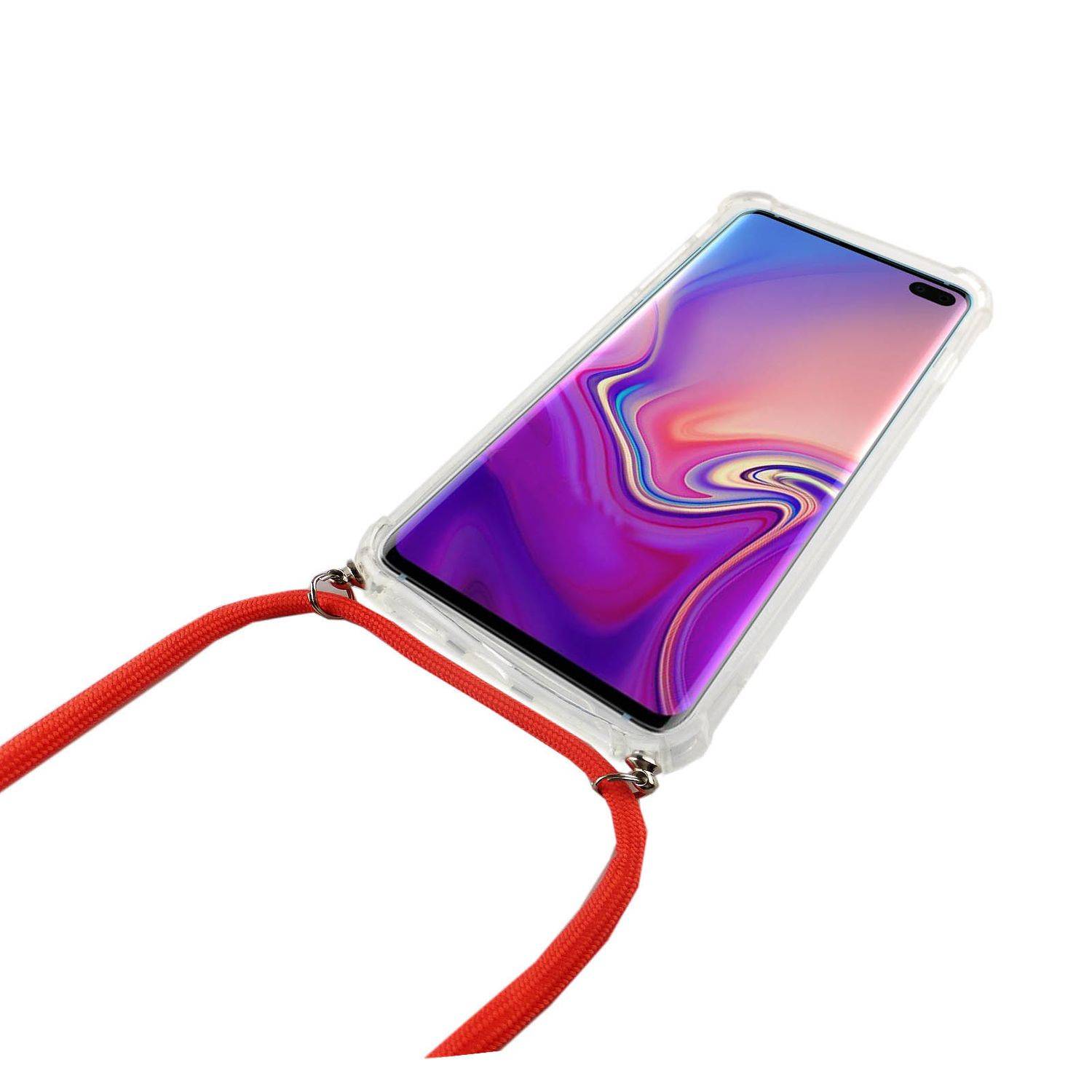 Samsung Galaxy S10 Plus Handykette Handyhülle Umhängetasche Transparent