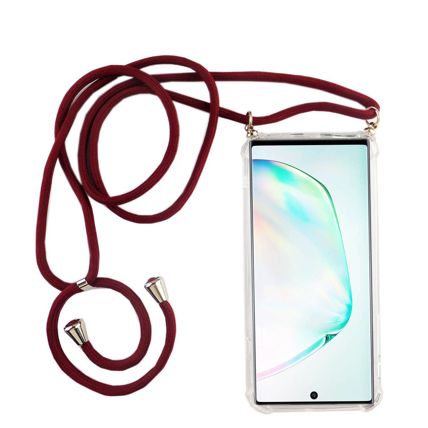 Samsung Galaxy Note 10 Plus Handykette Handyhülle Umhängetasche Transparent
