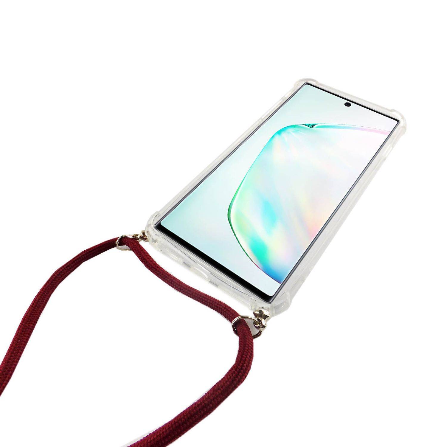 Samsung Galaxy Note 10 Plus Handykette Handyhülle Umhängetasche Transparent