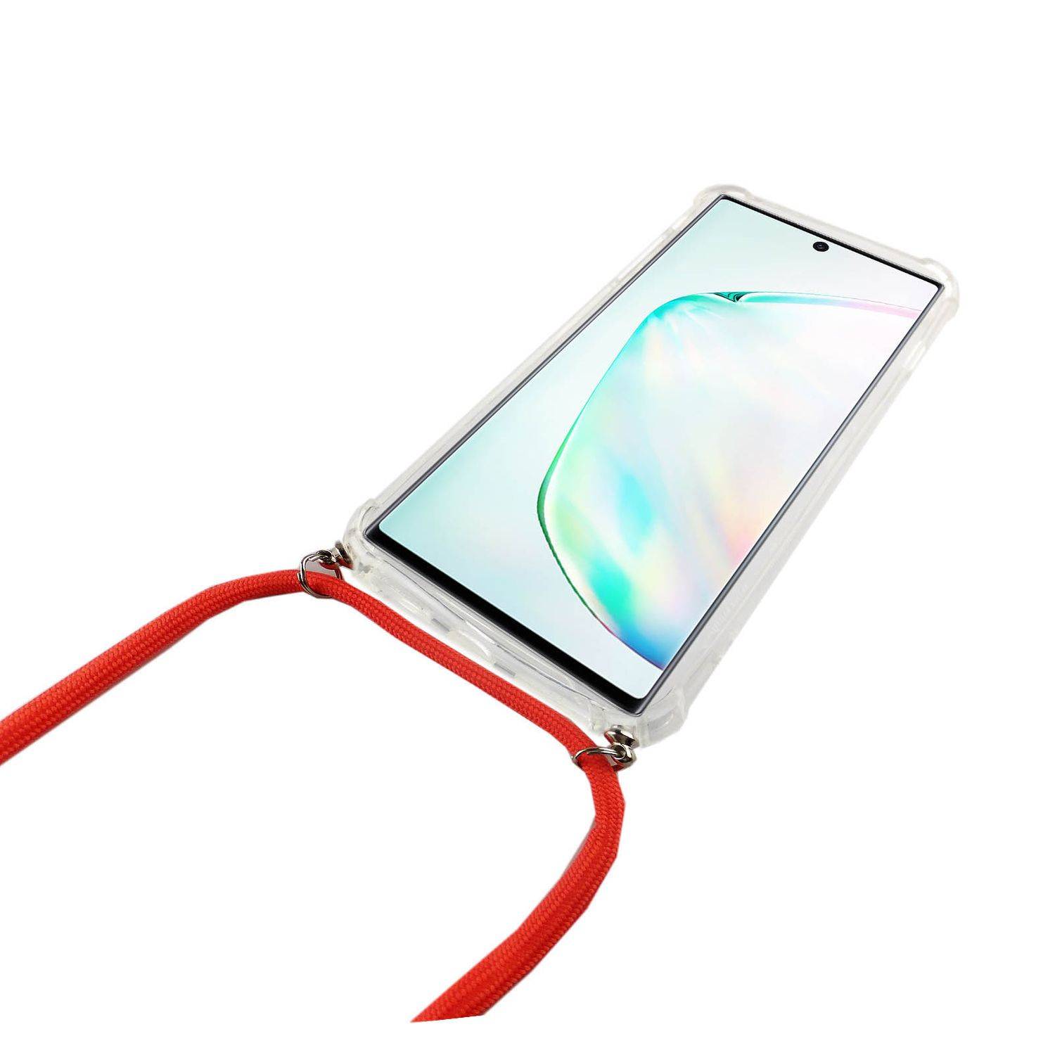 Samsung Galaxy Note 10 Plus Handykette Handyhülle Umhängetasche Transparent