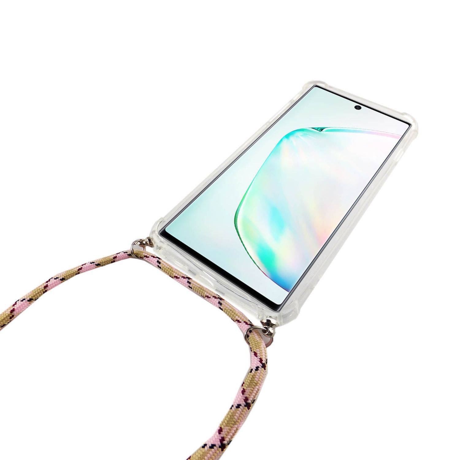 Samsung Galaxy Note 10 Plus Handykette Handyhülle Umhängetasche Transparent