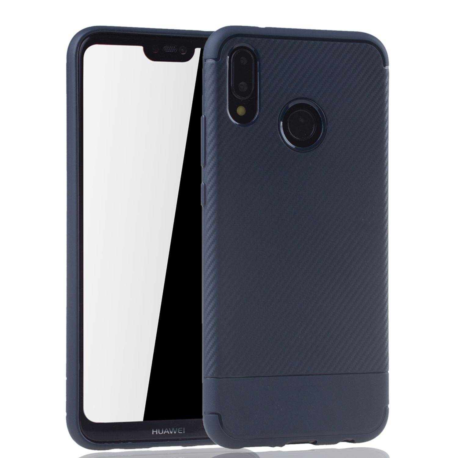 Huawei P20 Lite Handyhülle Backcover Braun
