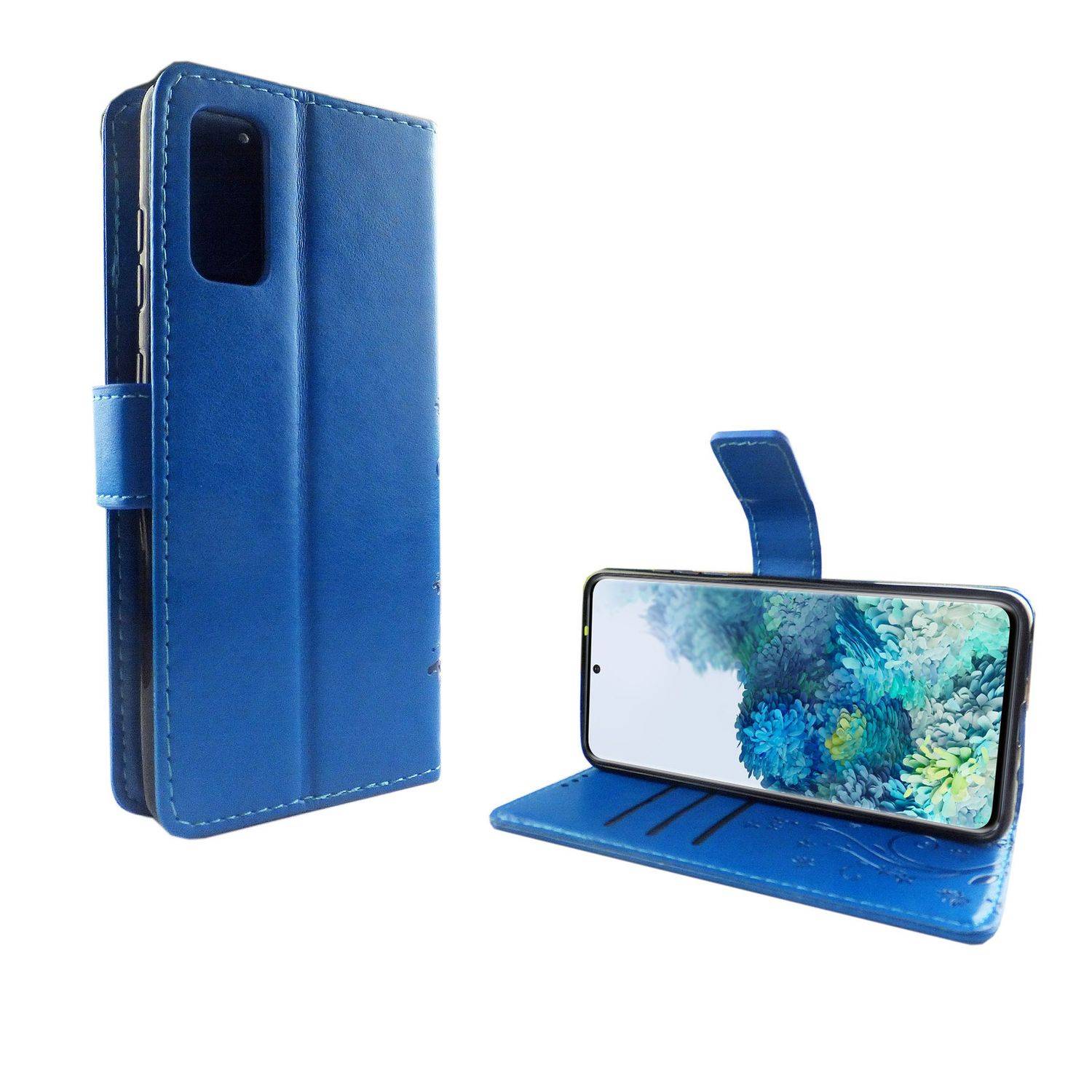 Samsung Galaxy S20 Handyhülle Bookcover Blau