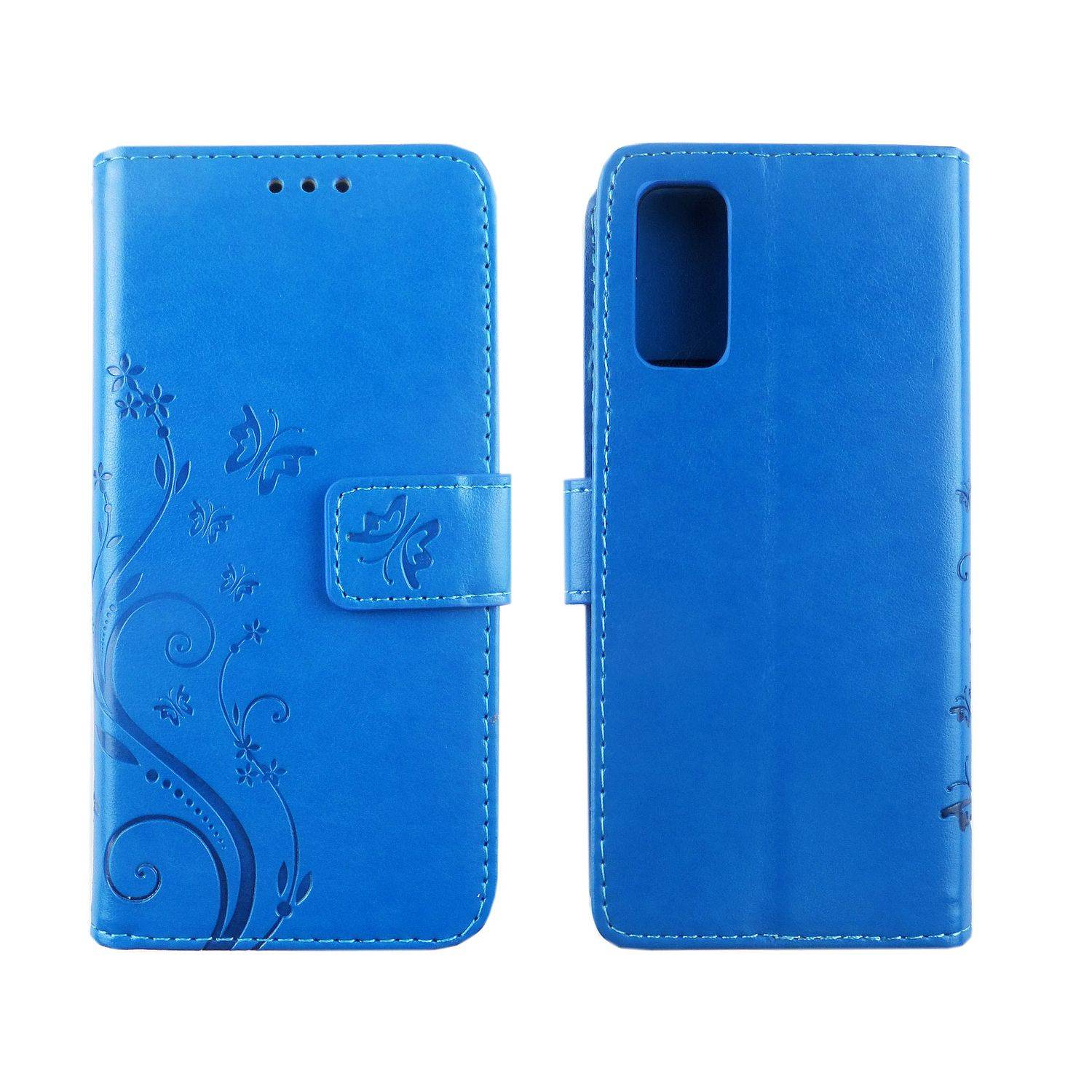 Samsung Galaxy S20 Handyhülle Bookcover Blau