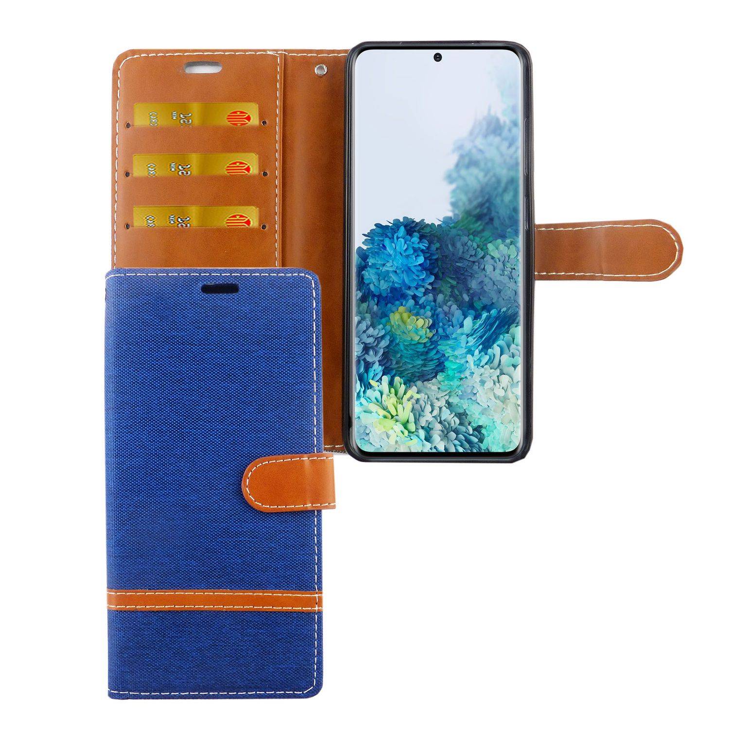 Samsung Galaxy S20 Handyhülle Bookcover Blau
