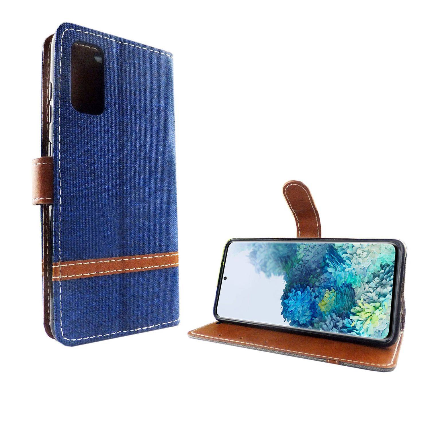 Samsung Galaxy S20 Handyhülle Bookcover Blau