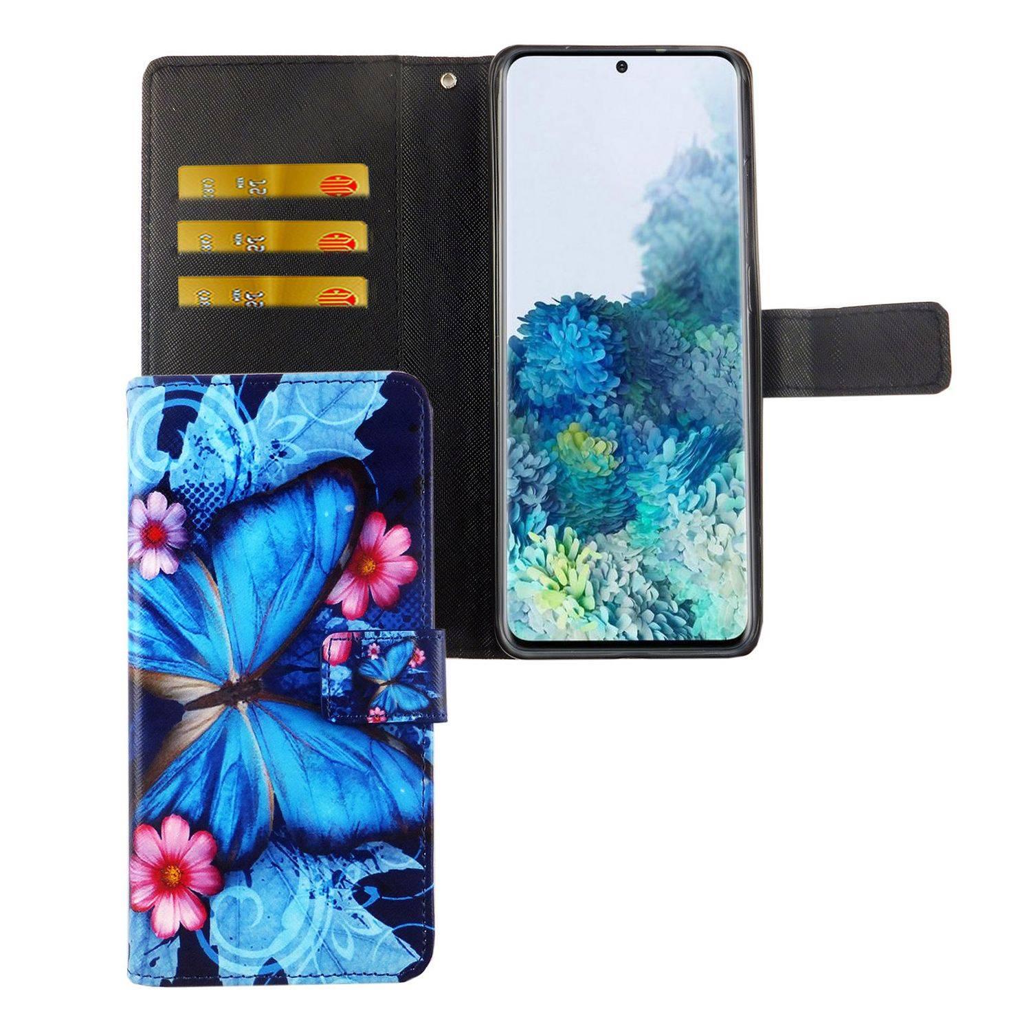 Samsung Galaxy S20 Plus Handyhülle Bookcover Blau