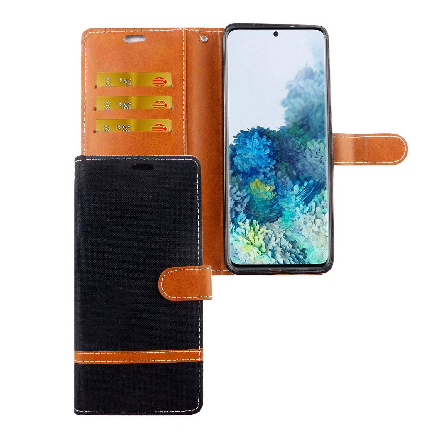 Samsung Galaxy S20 Plus Handyhülle Bookcover Schwarz