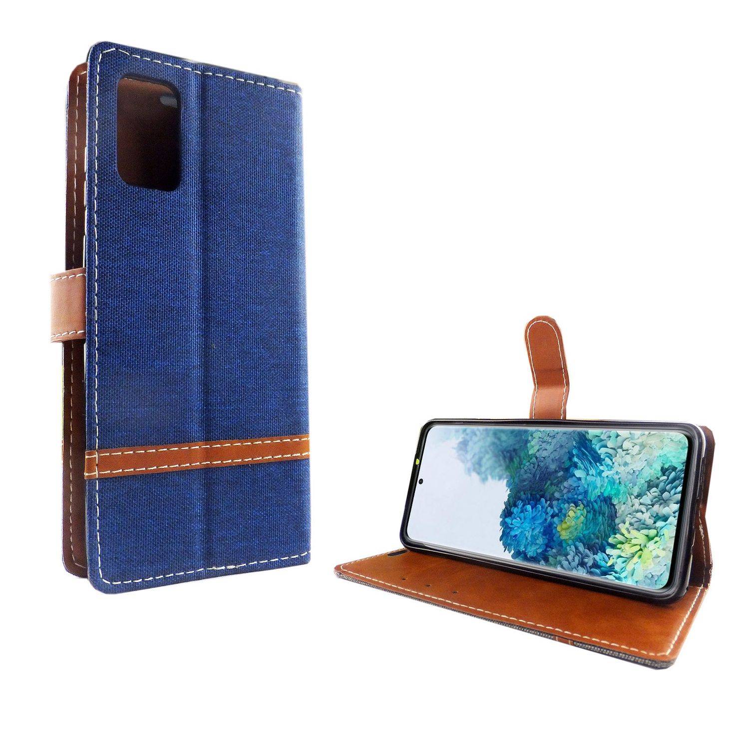 Samsung Galaxy S20 Plus Handyhülle Bookcover Blau