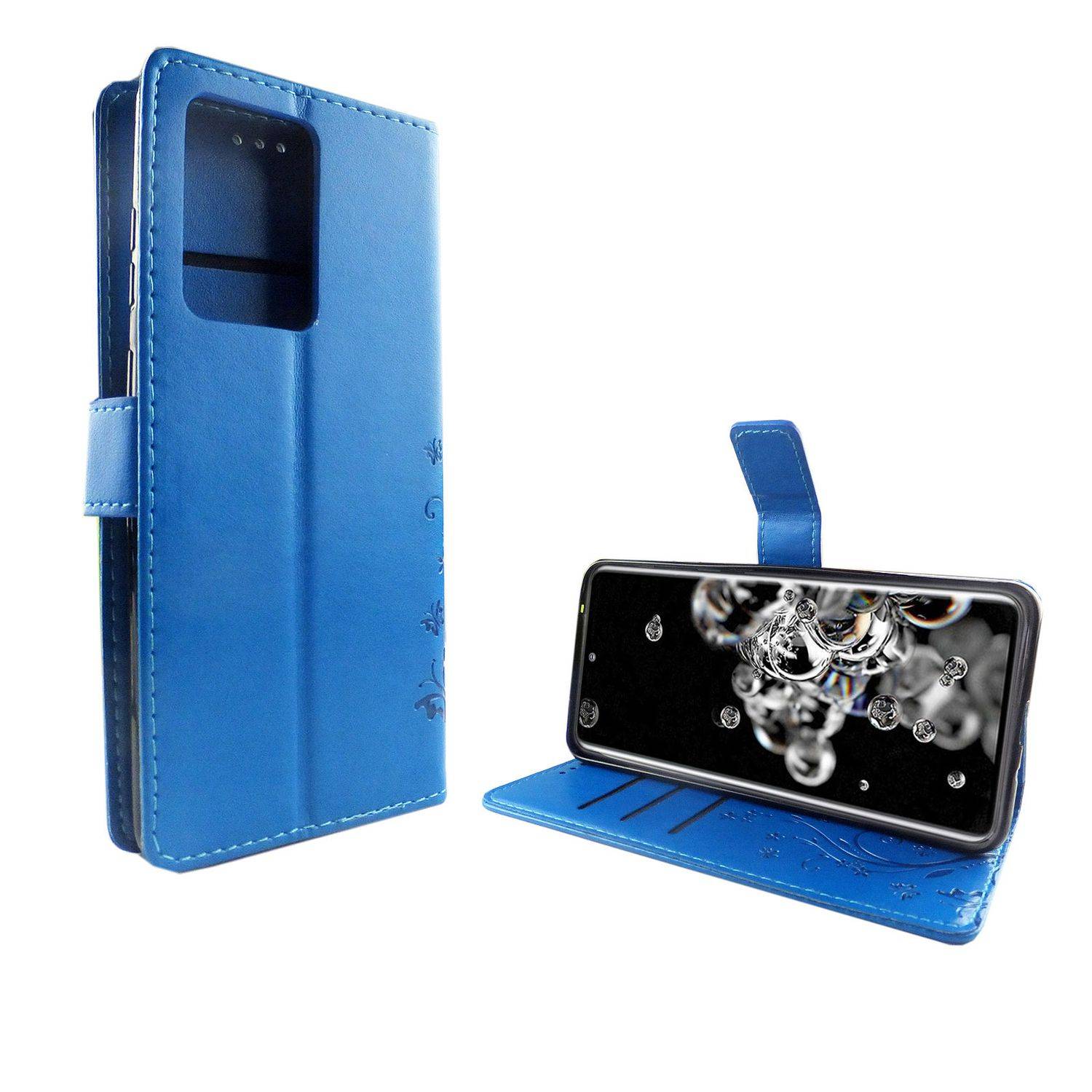 Samsung Galaxy S20 Ultra Handyhülle Bookcover Blau