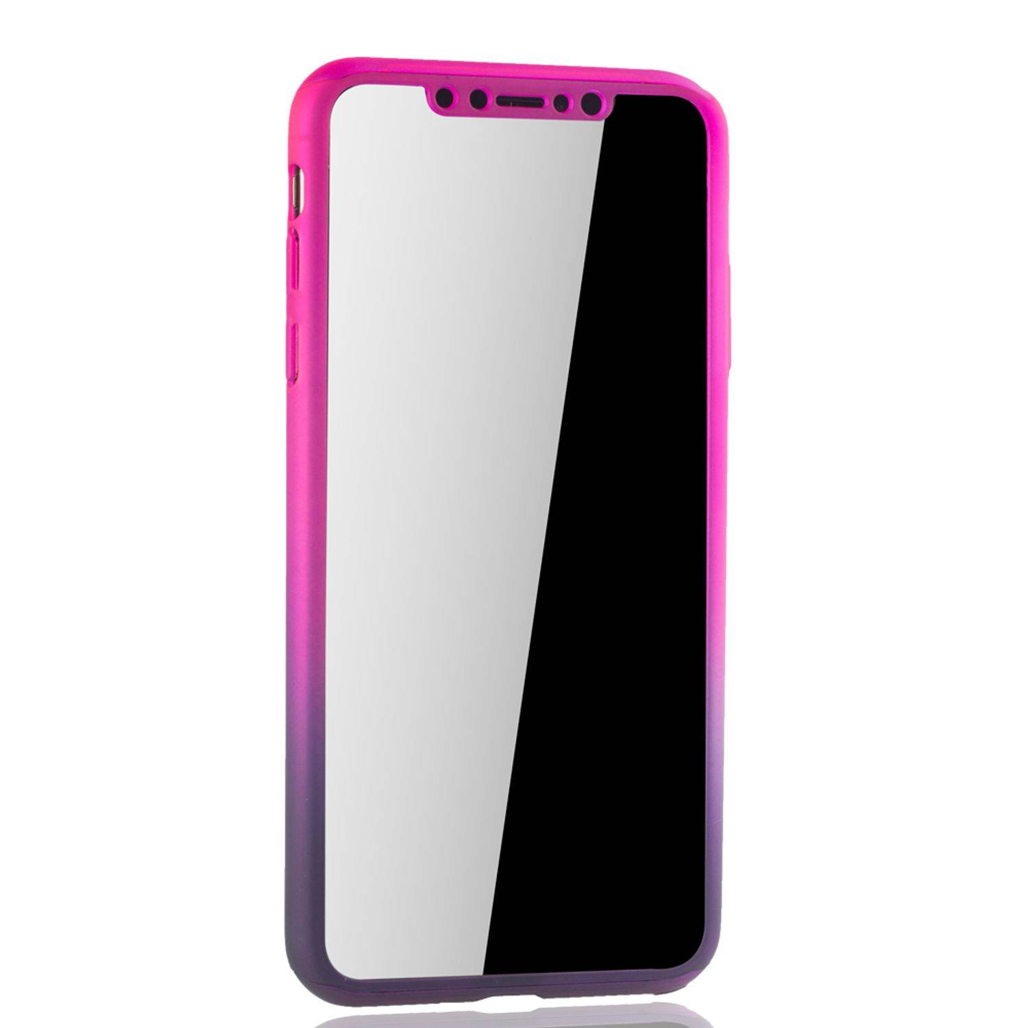 Apple iPhone XS Max Handyhülle 360 Grad Schutz Full Cover Mehrfarbig