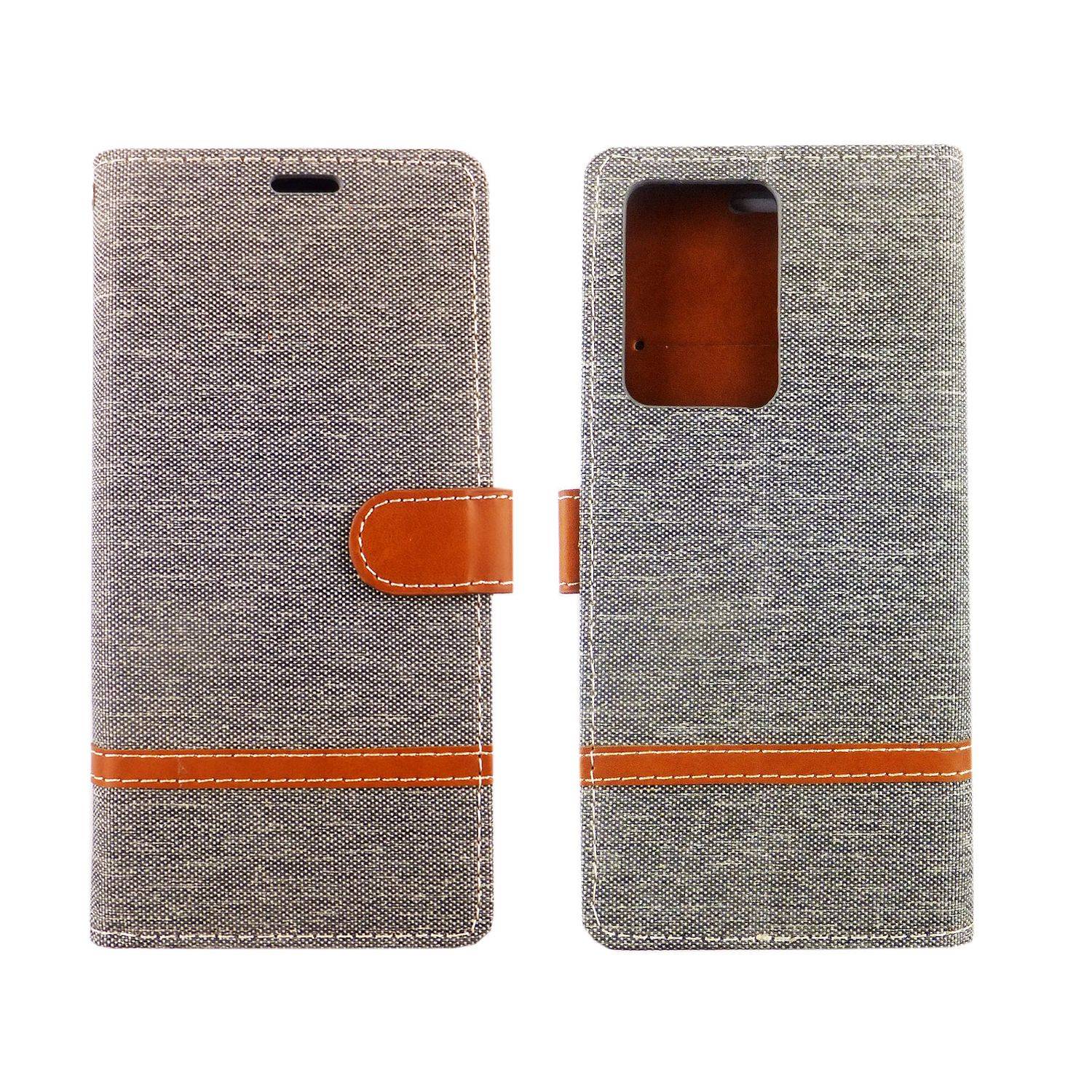 Samsung Galaxy S20 Ultra Handyhülle Bookcover Grau