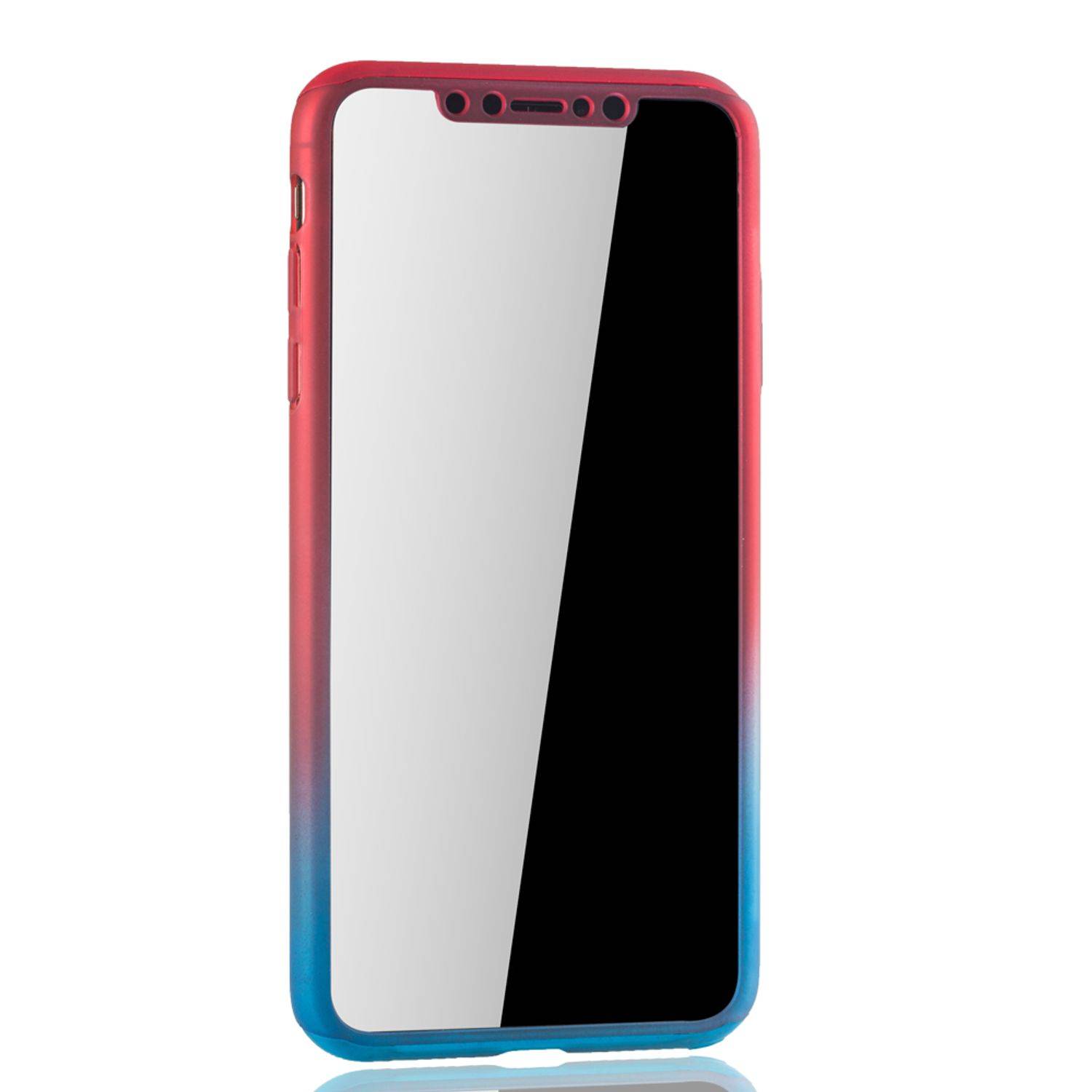 Apple iPhone XS Max Handyhülle 360 Grad Schutz Full Cover Mehrfarbig
