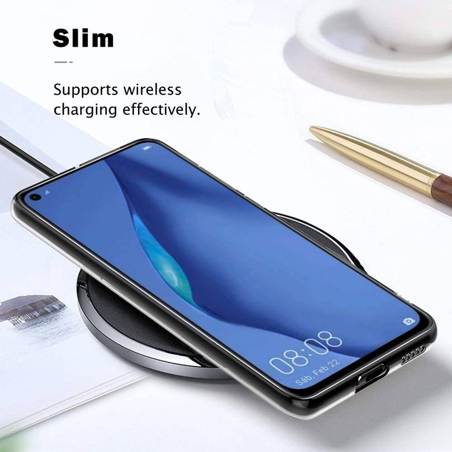 Huawei P40 Pro Handyhülle Ultra Dünn Bumper Backcover Transparent