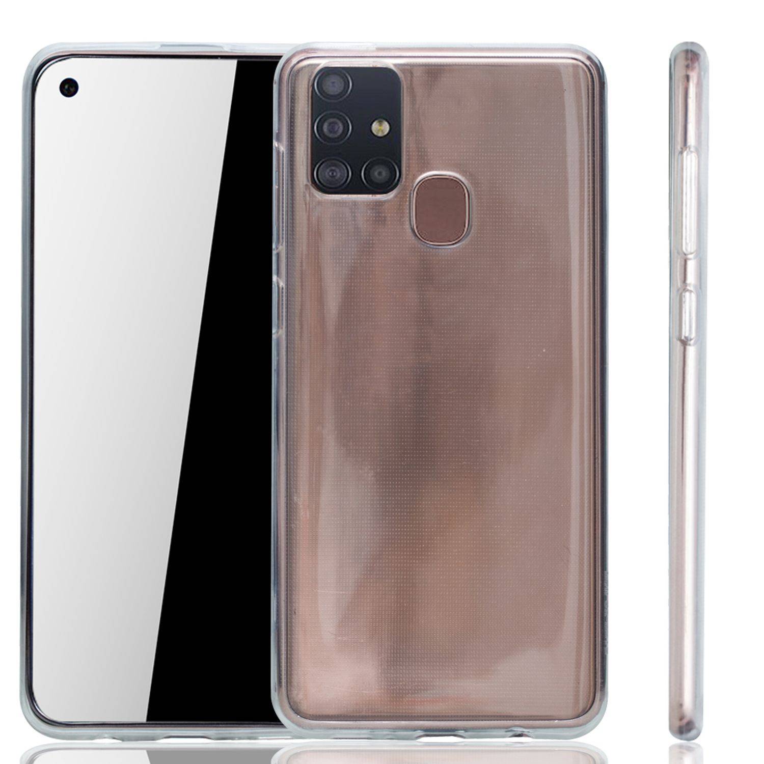 Samsung Galaxy A21s Handyhülle Ultra Dünn Bumper Backcover Transparent