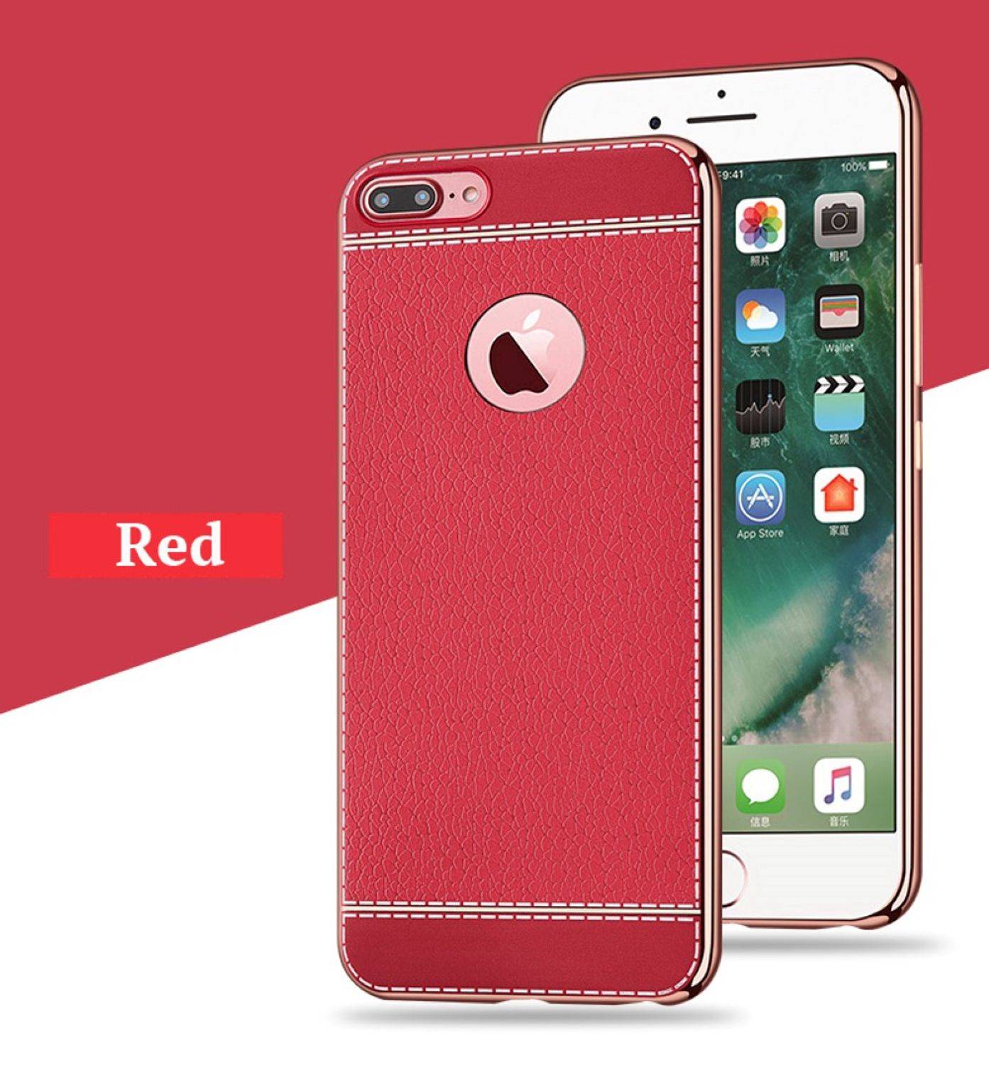 Apple iPhone 8 Plus Handyhülle Backcover Rot