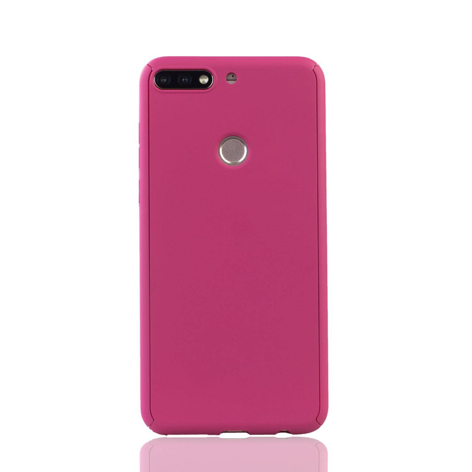 Huawei Honor 7C Handyhülle 360 Grad Schutz Full Cover Rosa