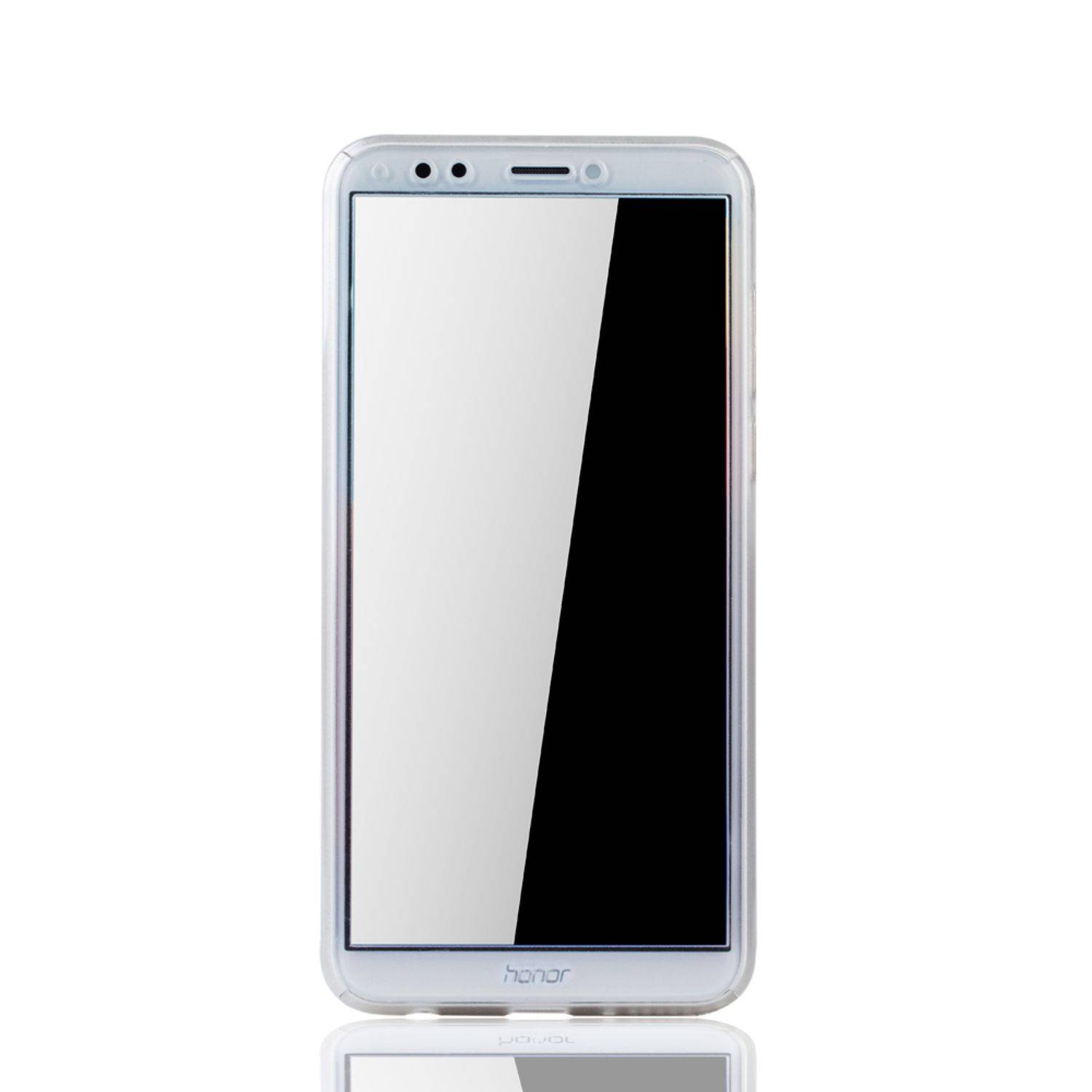 Huawei Honor 7C Handyhülle 360 Grad Schutz Full Cover Transparent