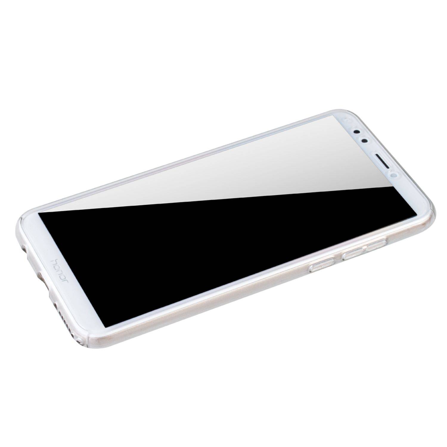 Huawei Honor 7C Handyhülle 360 Grad Schutz Full Cover Transparent