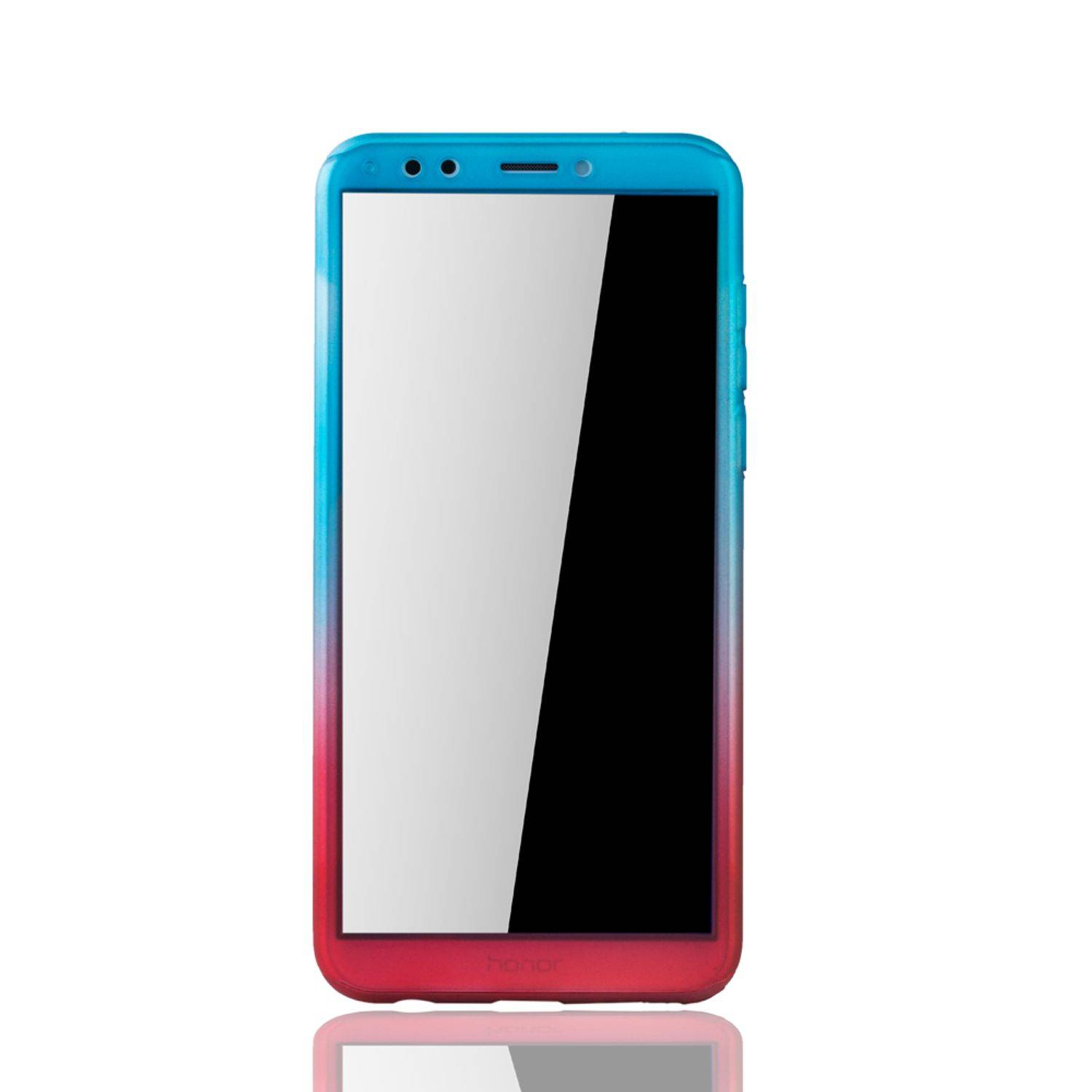 Huawei Honor 7C Handyhülle 360 Grad Schutz Full Cover Mehrfarbig