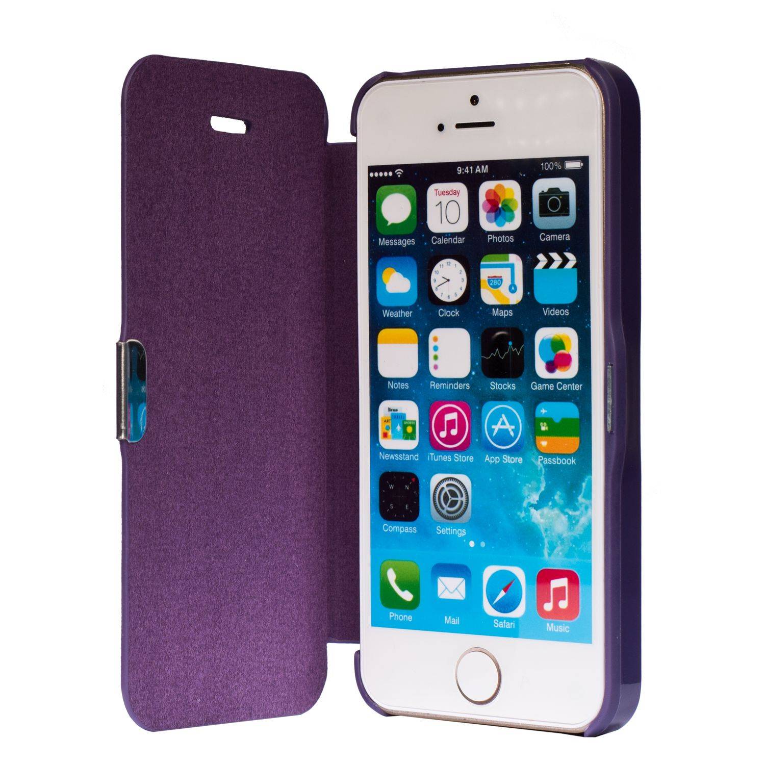 Apple iPhone 5 / 5s / SE Handyhülle Backcover Violett