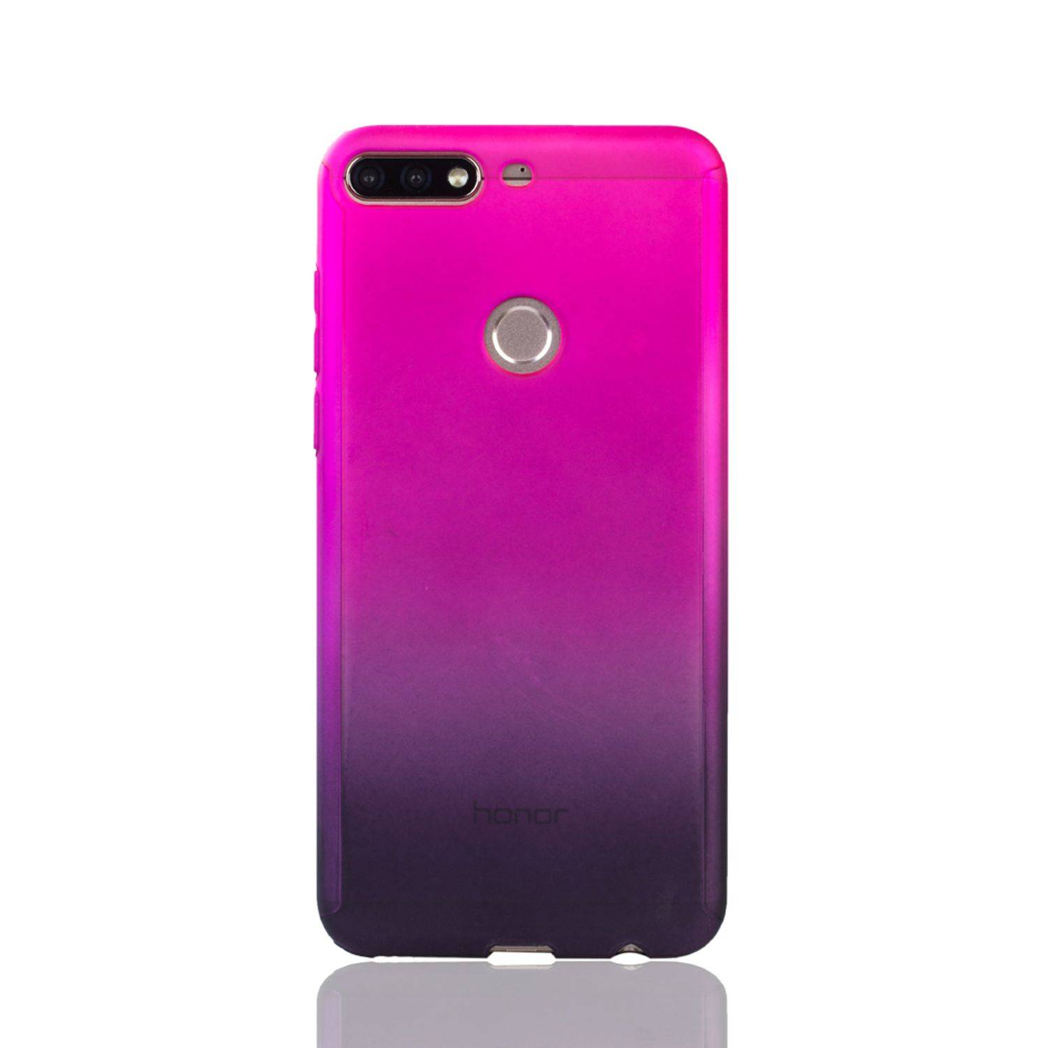 Huawei Honor 7C Handyhülle 360 Grad Schutz Full Cover Mehrfarbig